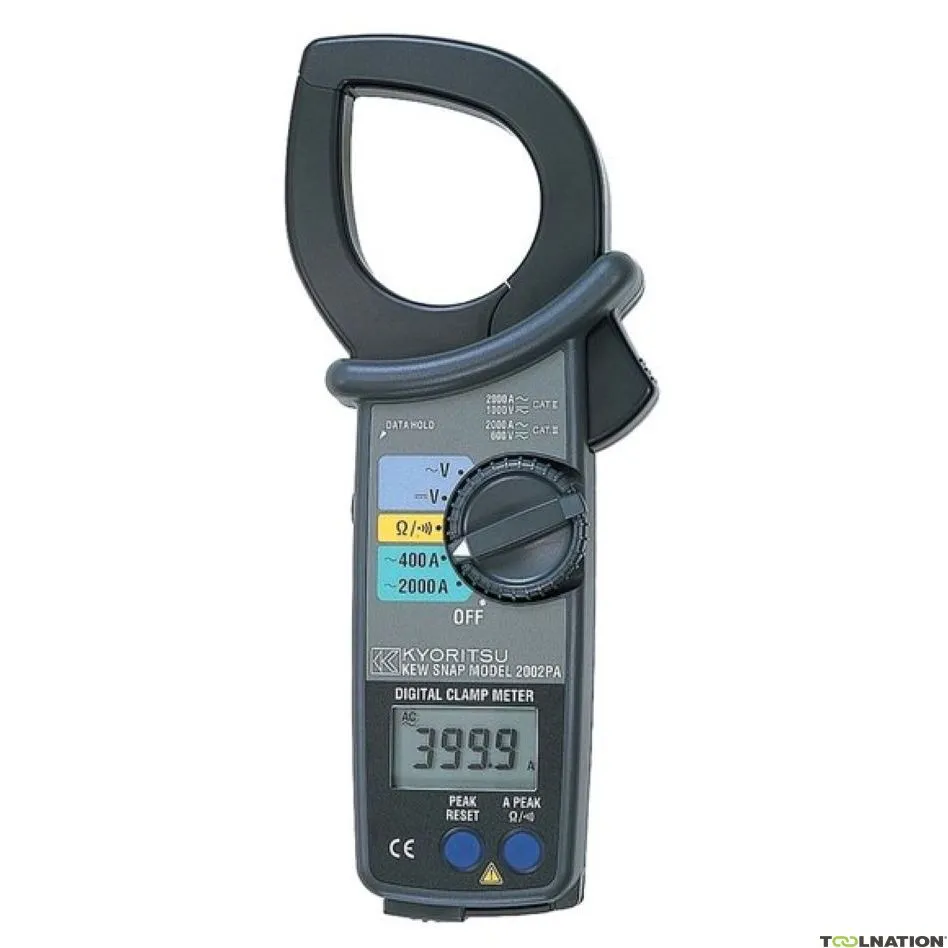 Kyoritsu 02129613 Pinza amperometrica digitale, 400/2000A AC, uscita analogica