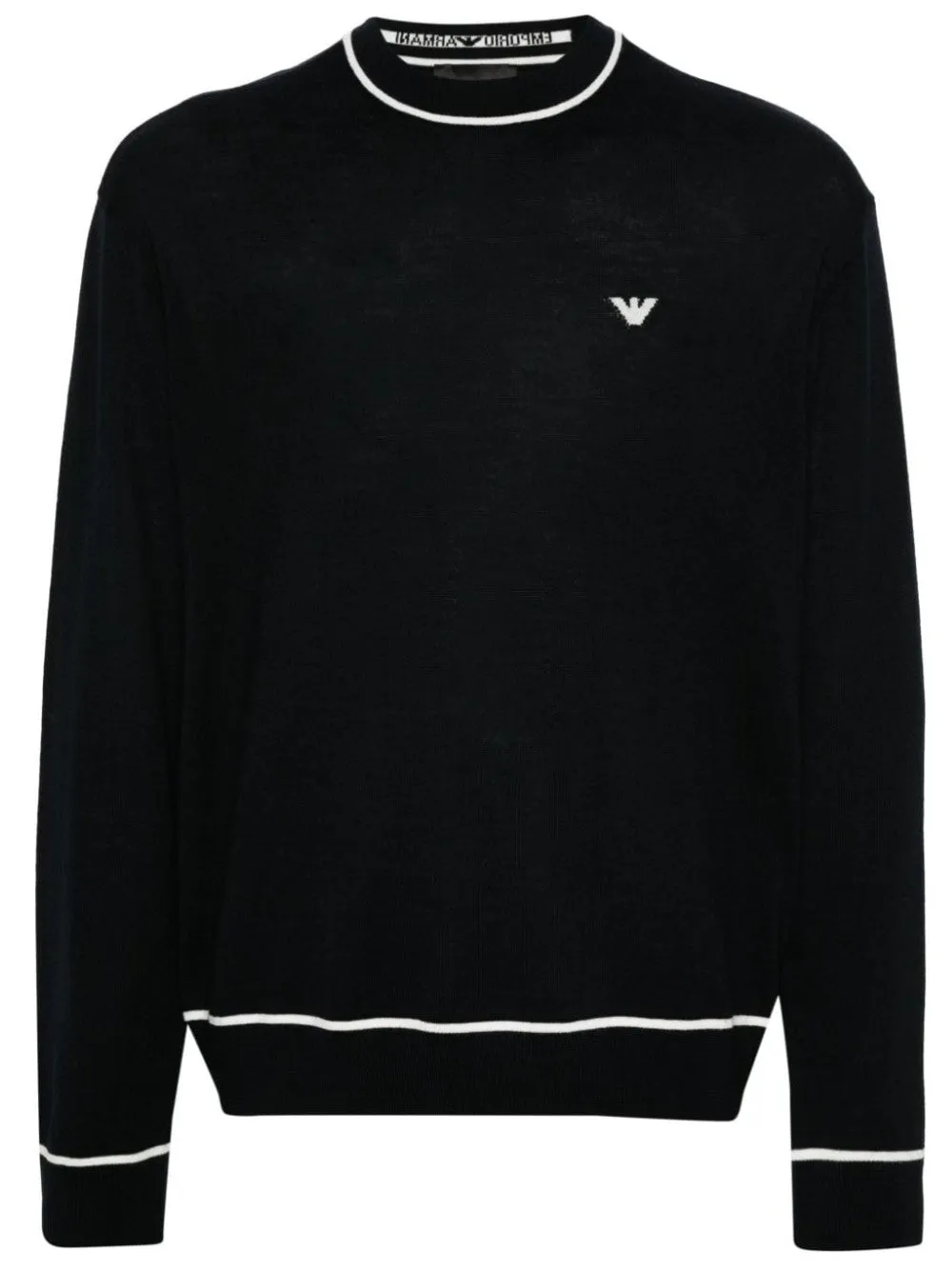 MAGLIA CON LOGO FRONTALE A CONTRASTO