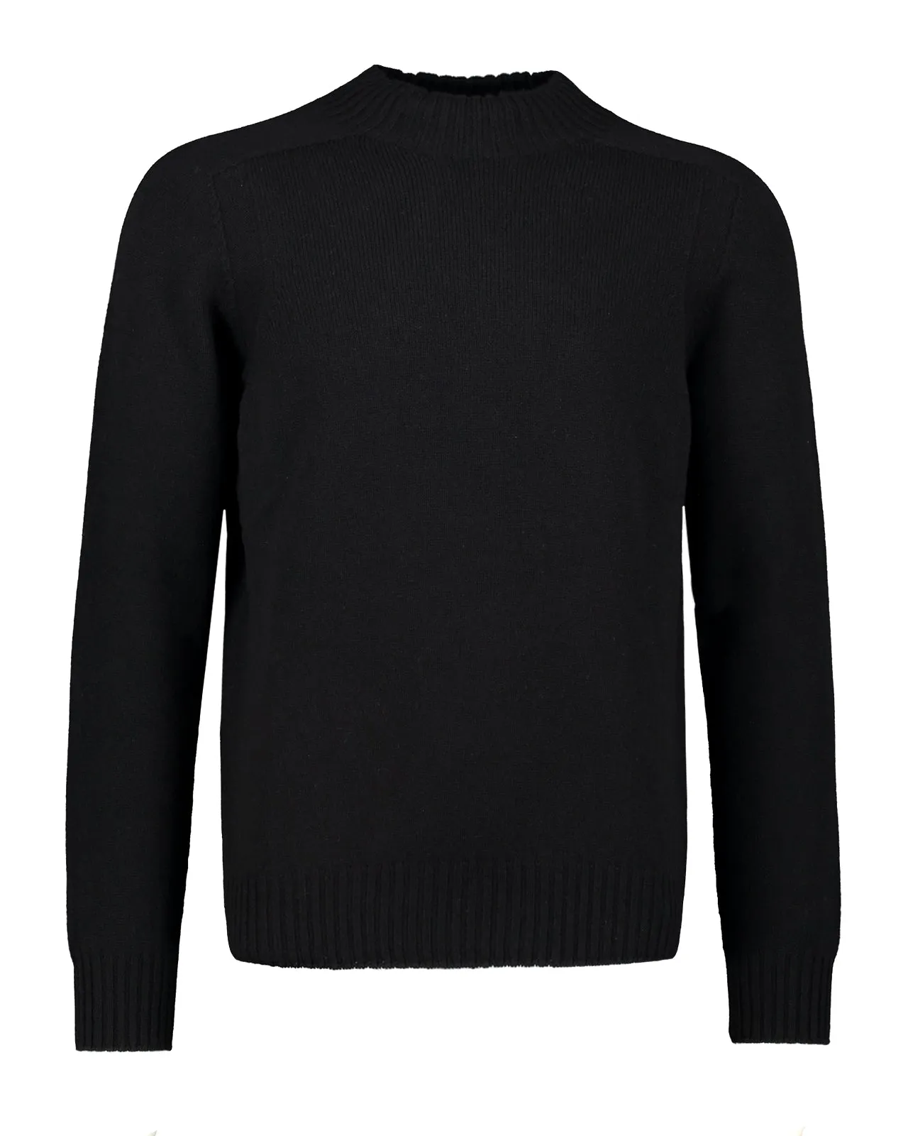 Maglia lupetto lana nero