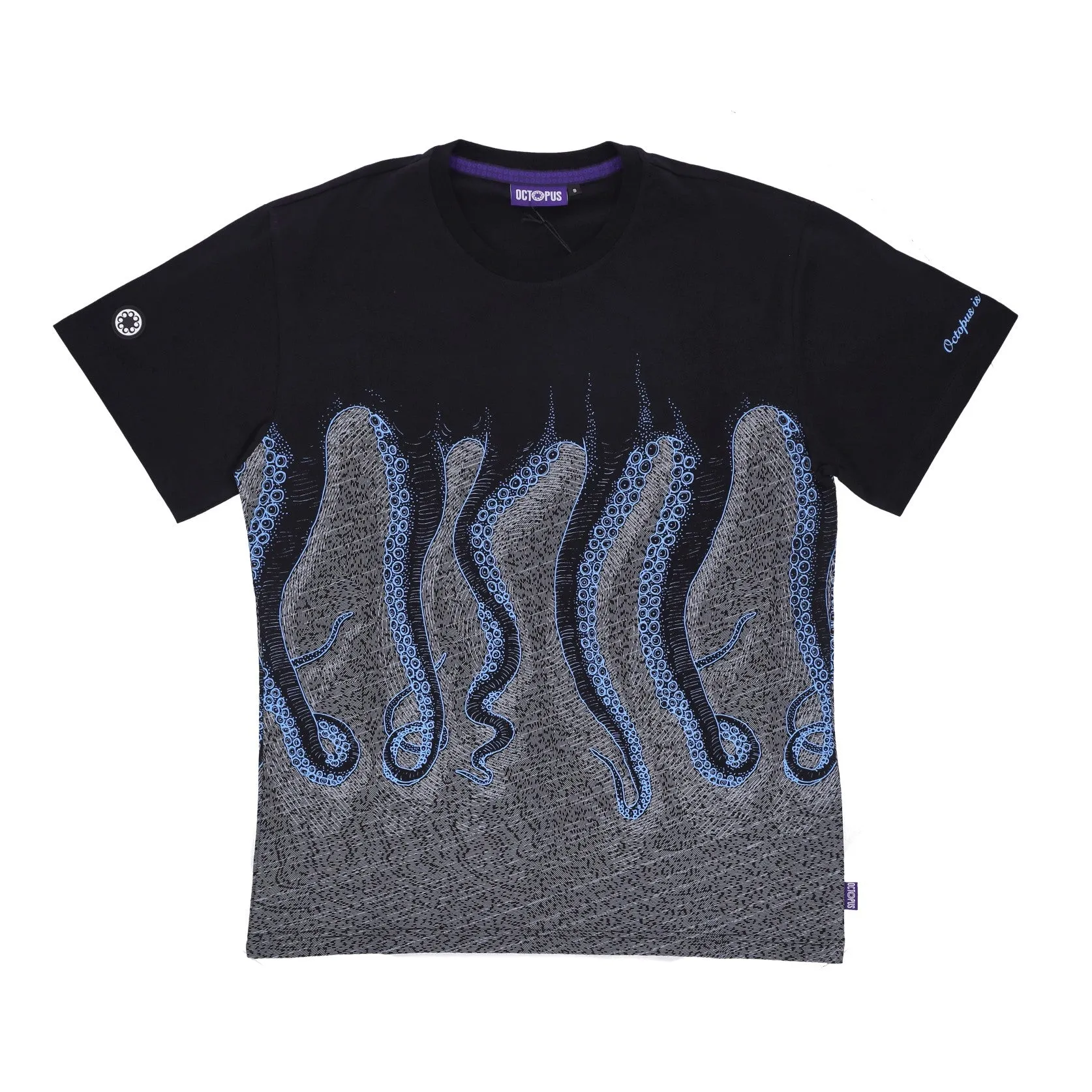 Maglietta Uomo Everywhere Octopus Tee Black