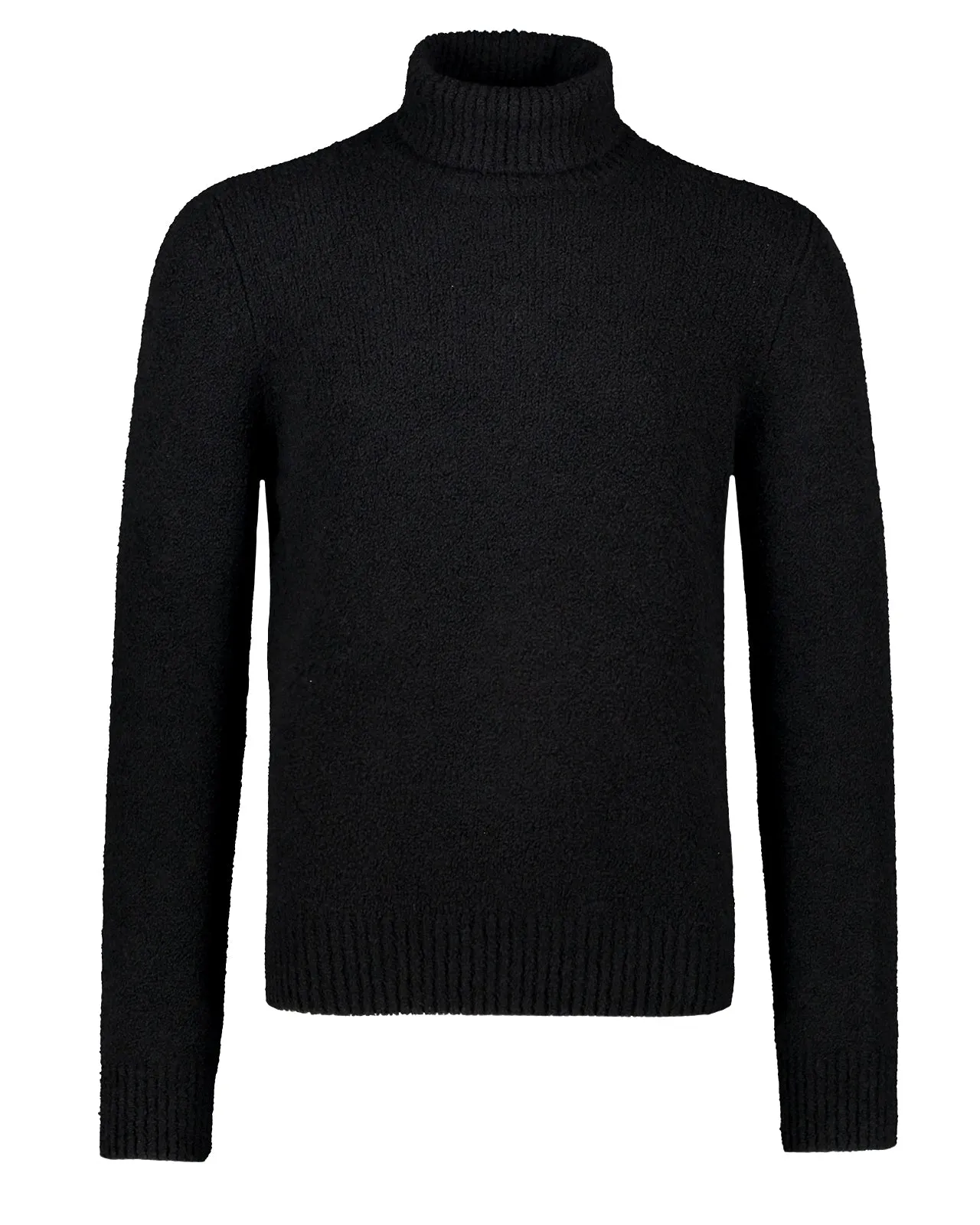 Maglione collo alto lana cashmere nero