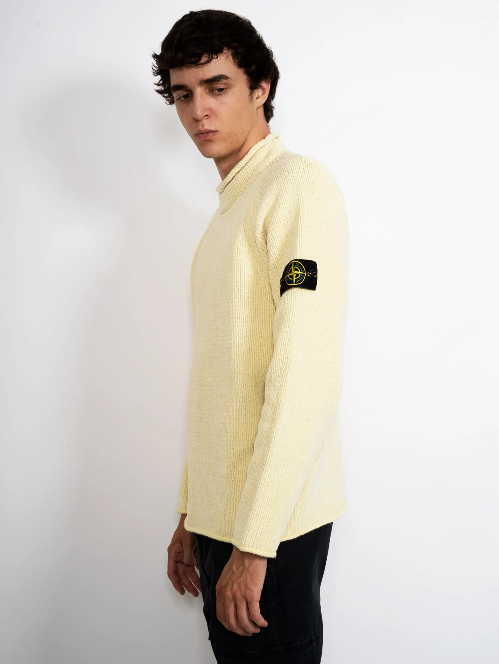 Maglione con Collo a Lupetto Burro