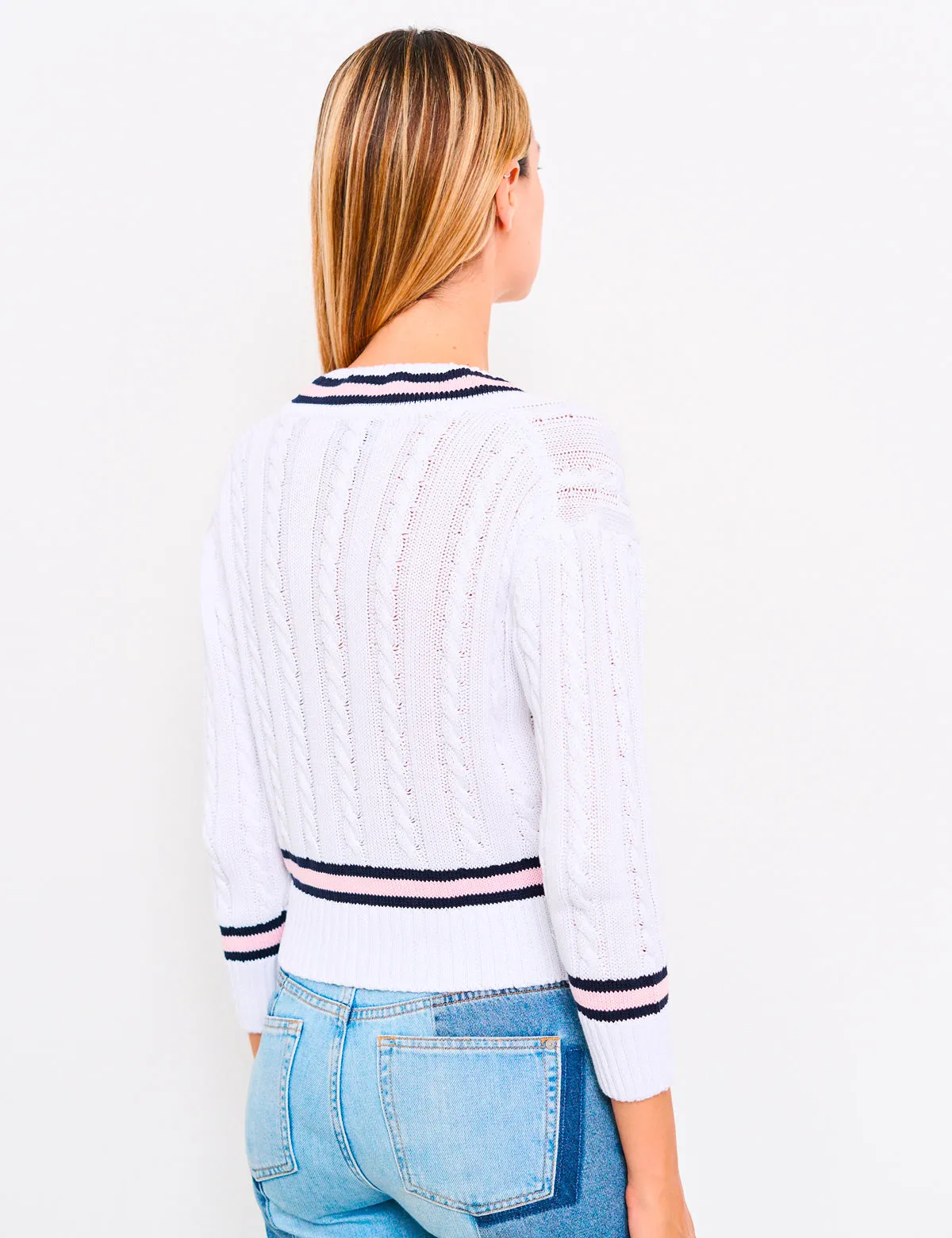Maglione da Donna con scollo V 100% Cotone Organico Primavera/Estate | Brunella Gori
