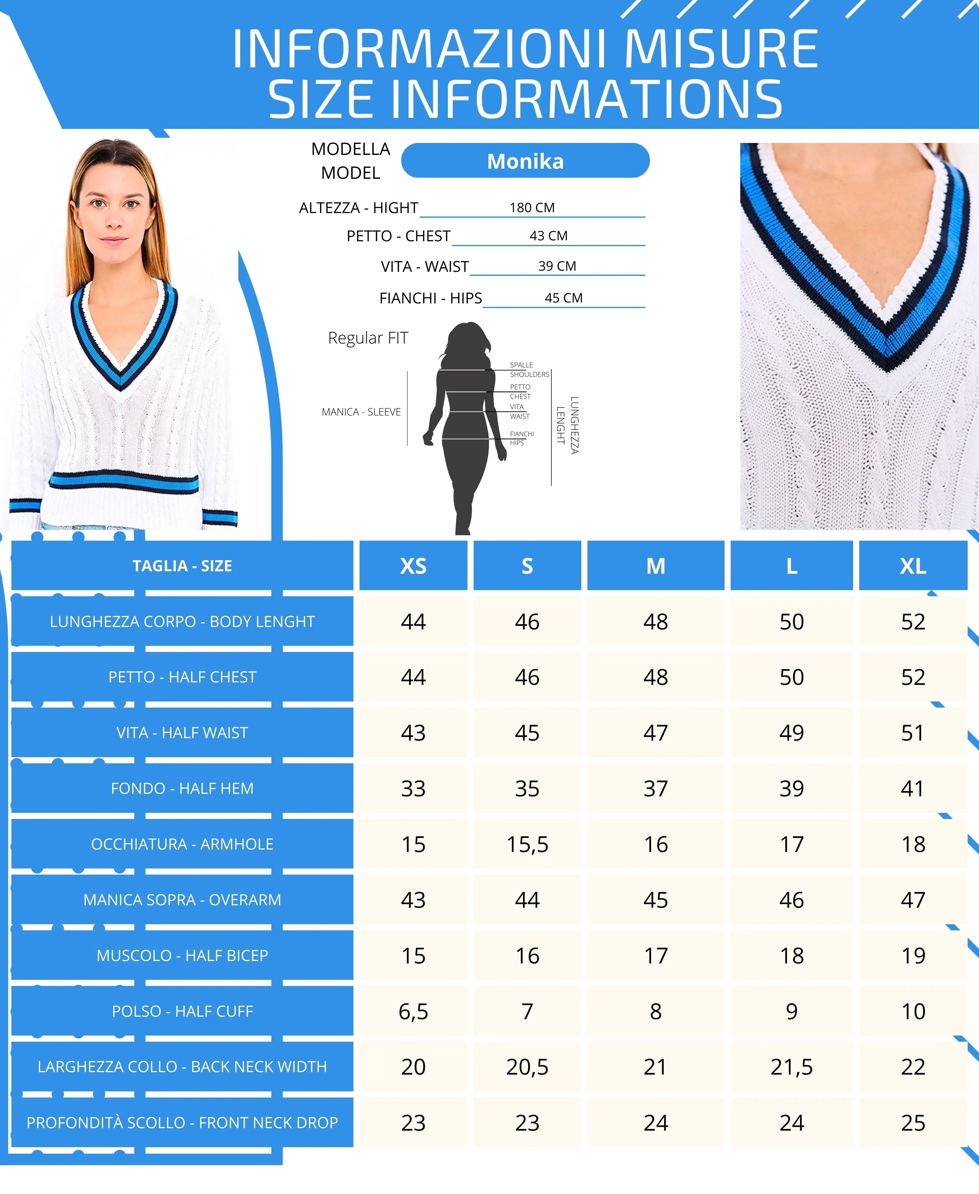 Maglione da Donna con scollo V 100% Cotone Organico Primavera/Estate | Brunella Gori