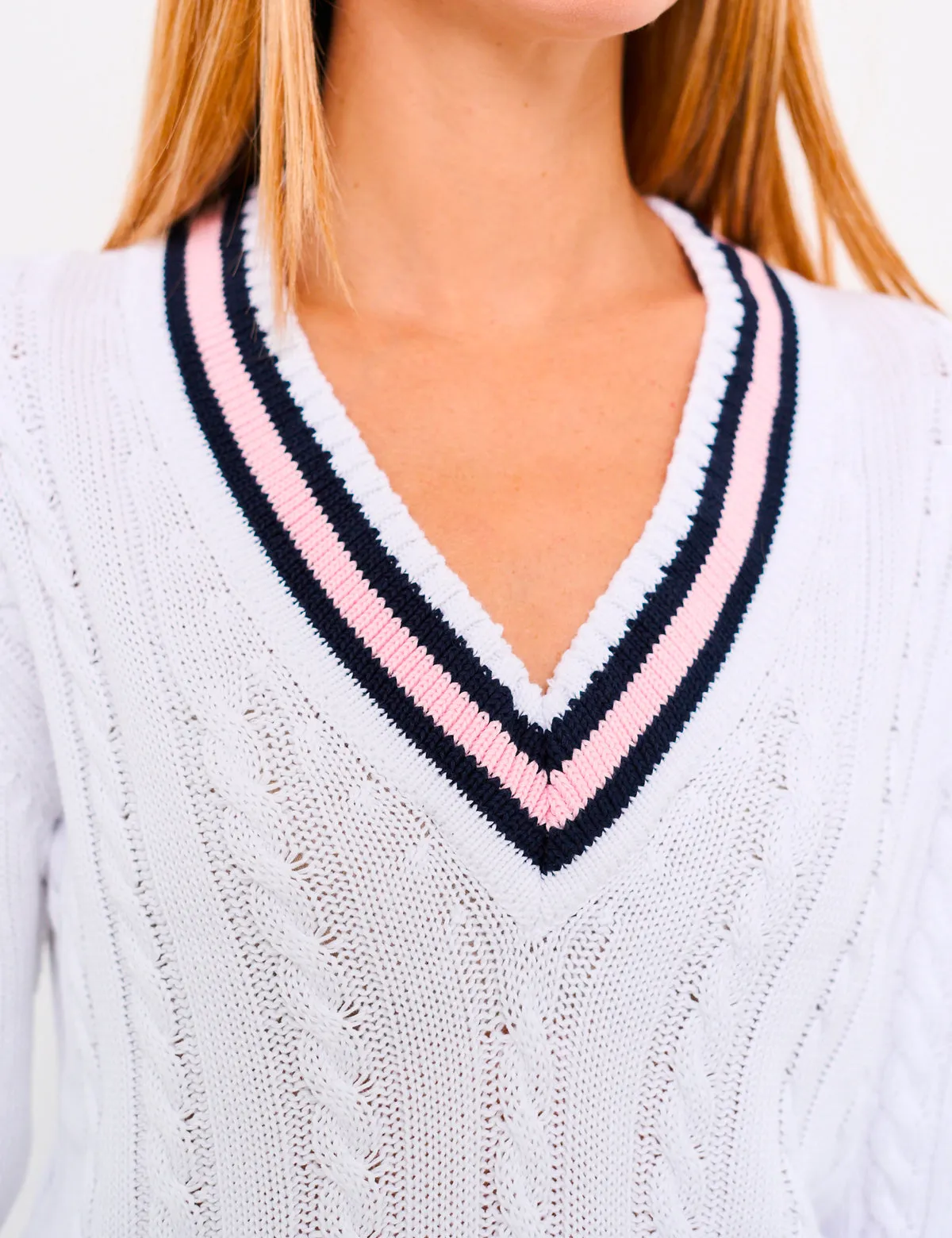 Maglione da Donna con scollo V 100% Cotone Organico Primavera/Estate | Brunella Gori