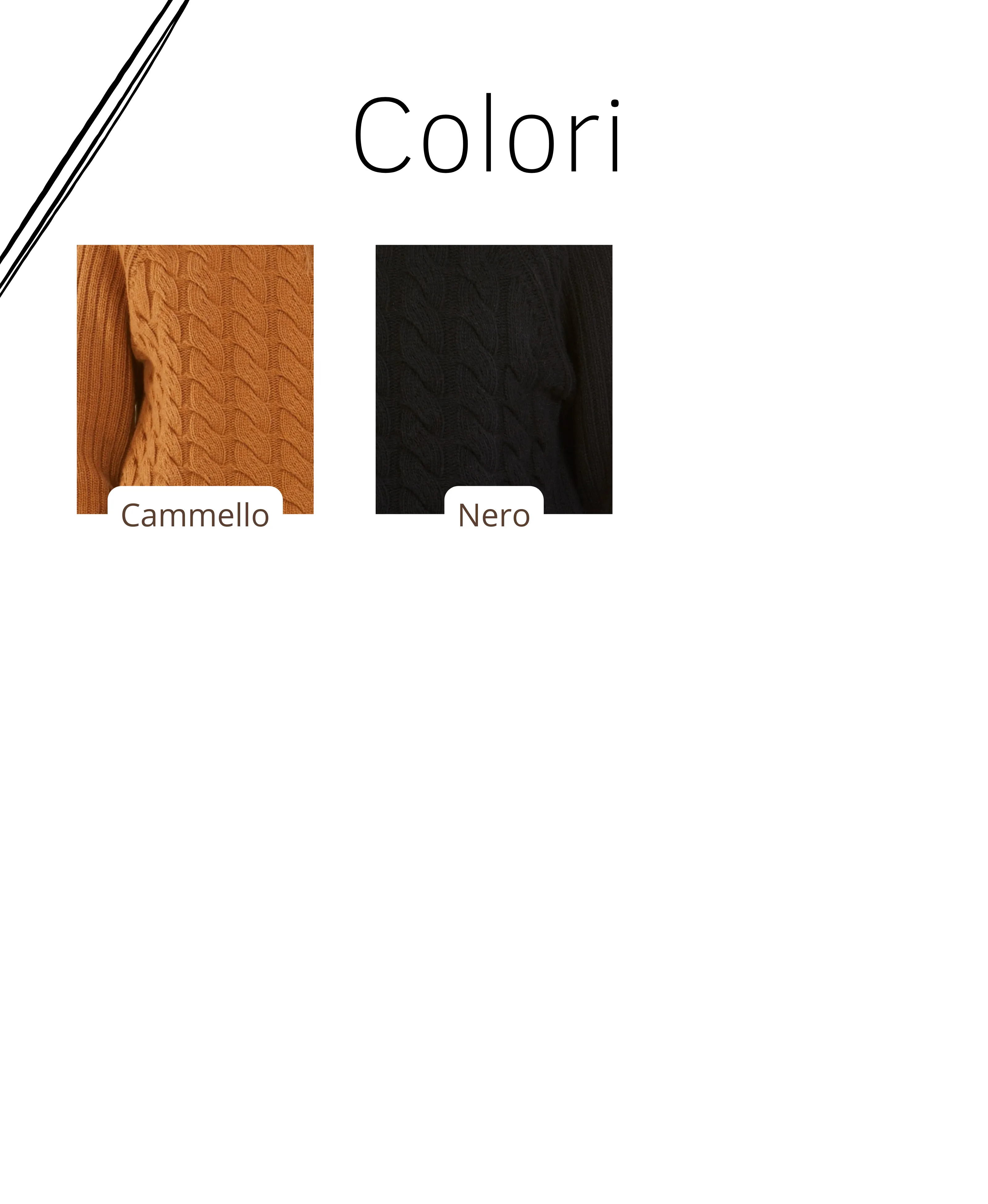 Maglione Dolcevita a Collo Alto Treccia - Donna, Autunno/Inverno - 100% Lambswool | Brunella Gori