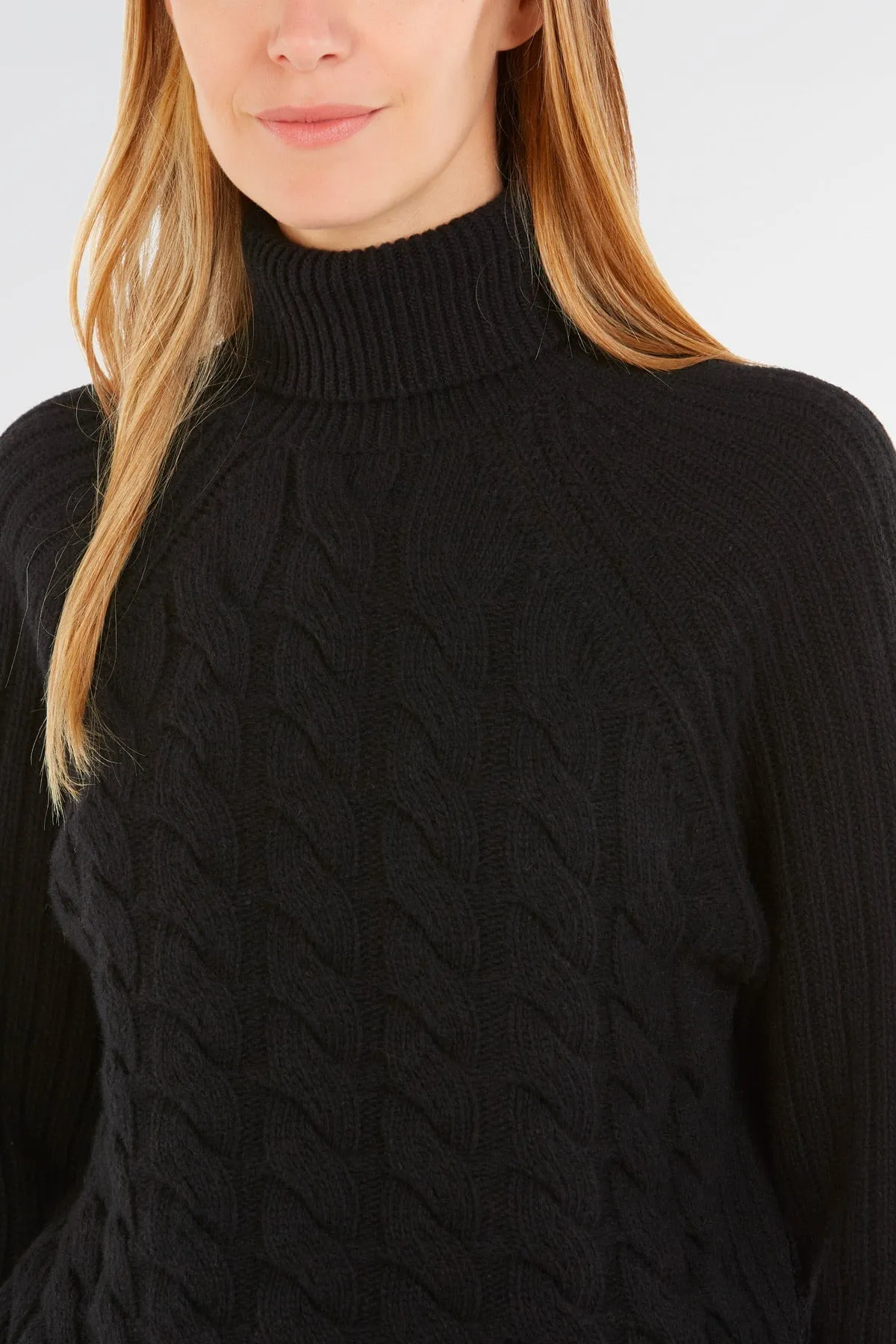 Maglione Dolcevita a Collo Alto Treccia - Donna, Autunno/Inverno - 100% Lambswool | Brunella Gori