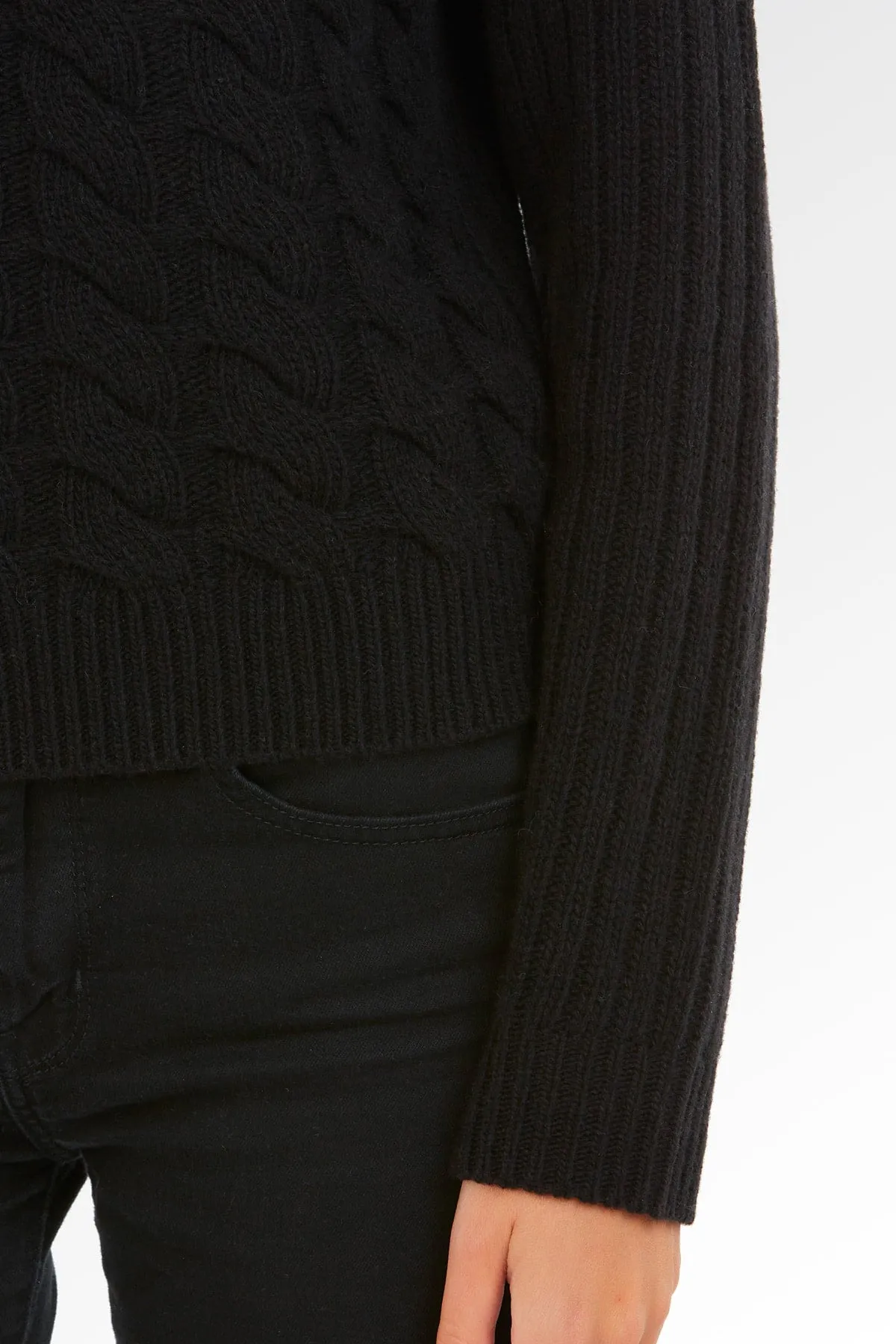 Maglione Dolcevita a Collo Alto Treccia - Donna, Autunno/Inverno - 100% Lambswool | Brunella Gori