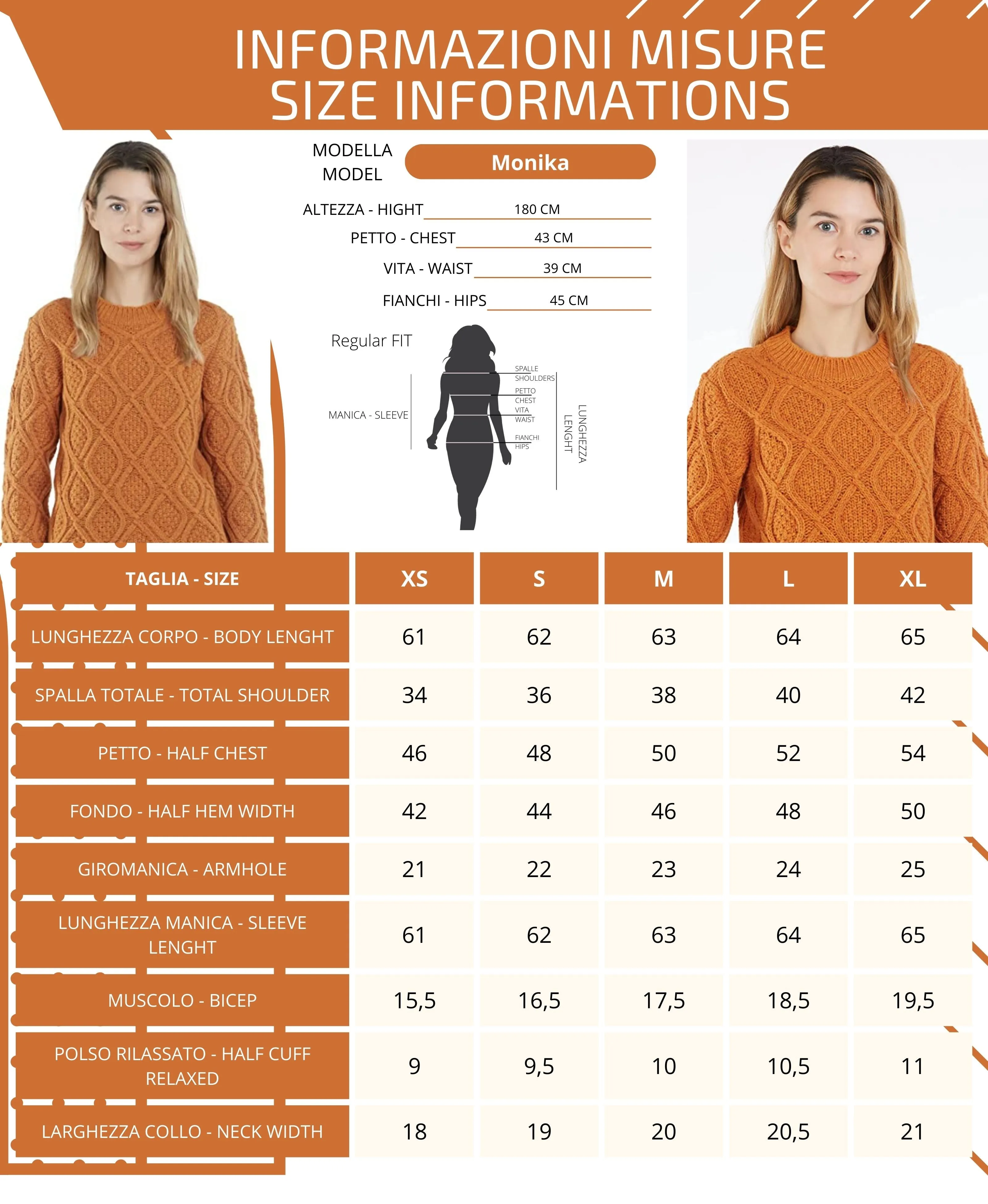 Maglione Girocollo - Donna, Autunno/Inverno - in Lana - 100% Made in Italy  | Brunella Gori