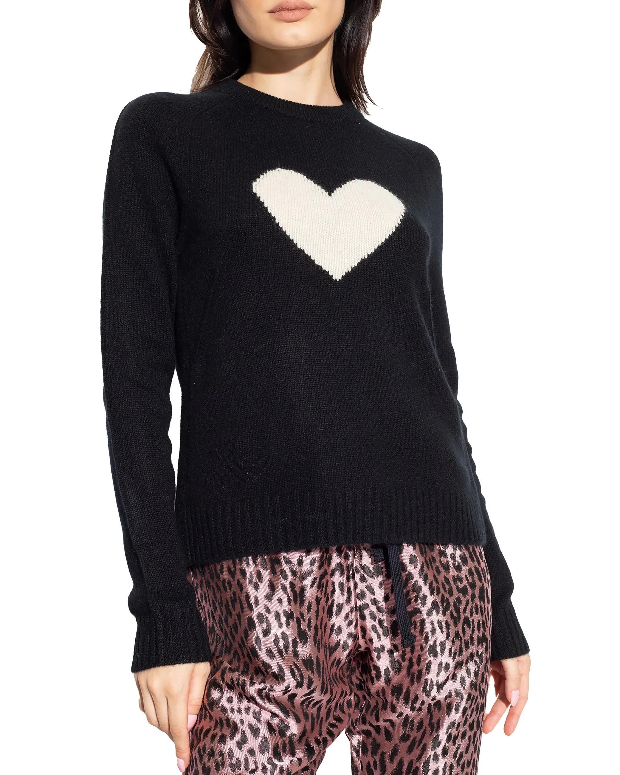 Maglione Lili WS Heart cashmere nero