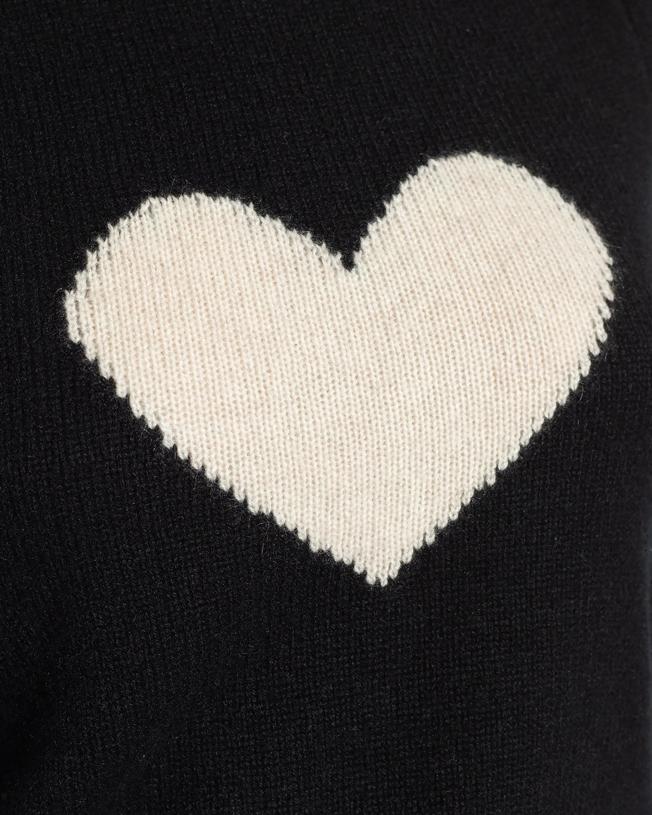 Maglione Lili WS Heart cashmere nero