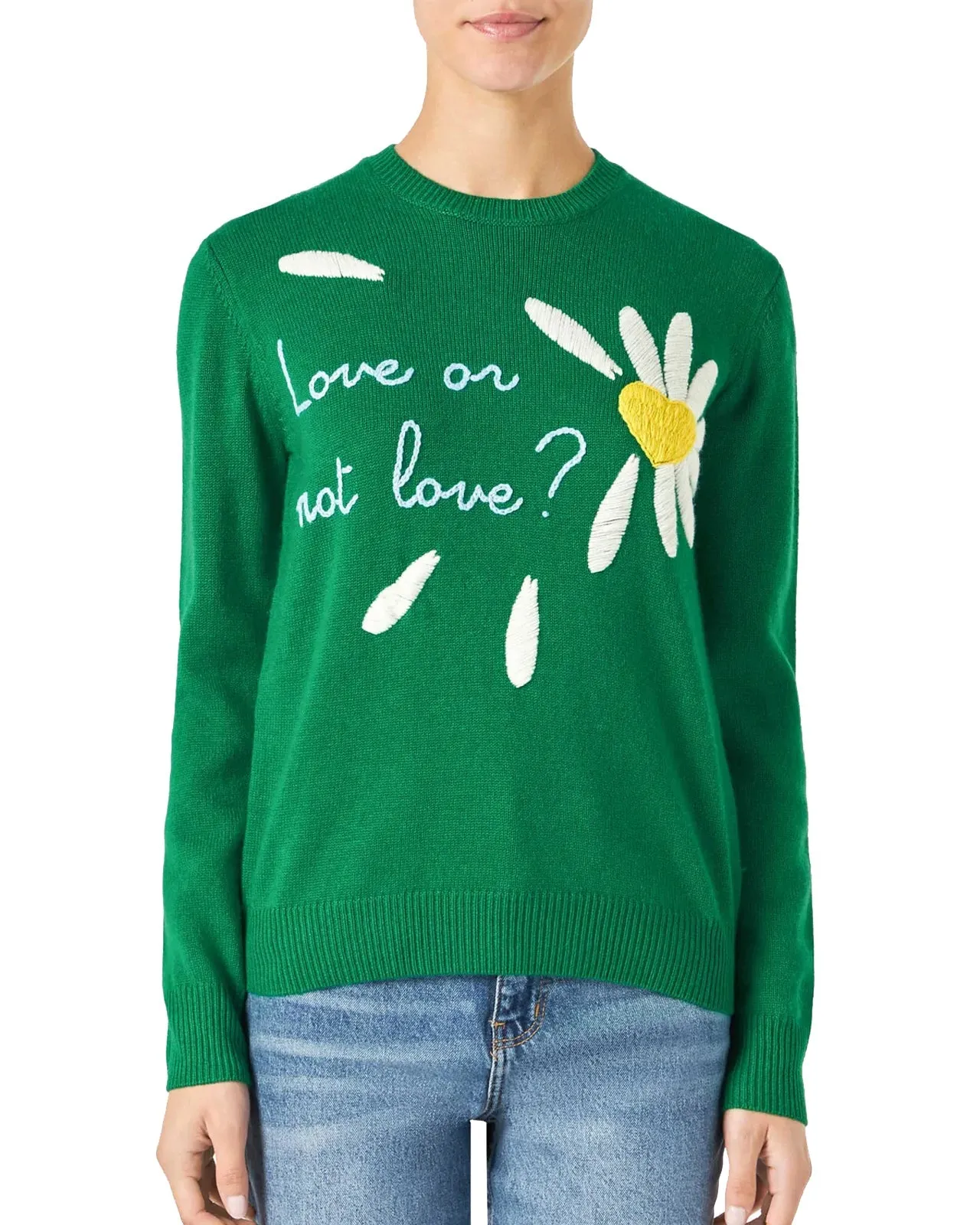 Maglione Love or not Love verde
