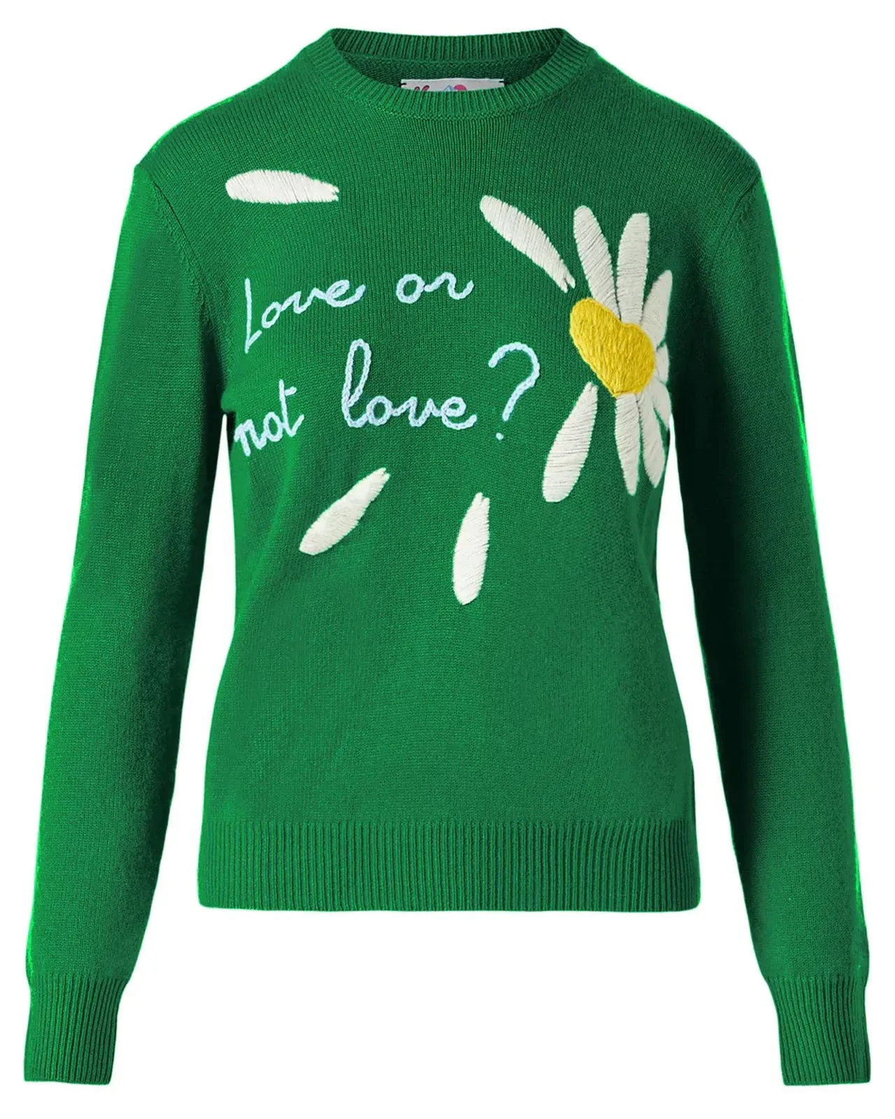 Maglione Love or not Love verde