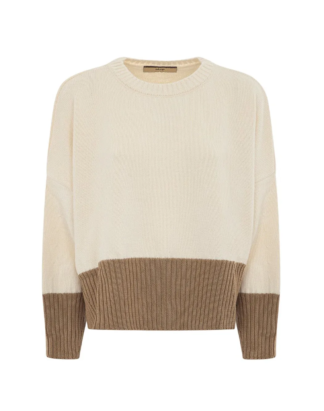 MAGLIONE OVER CON DETTAGLI A CONTRASTO