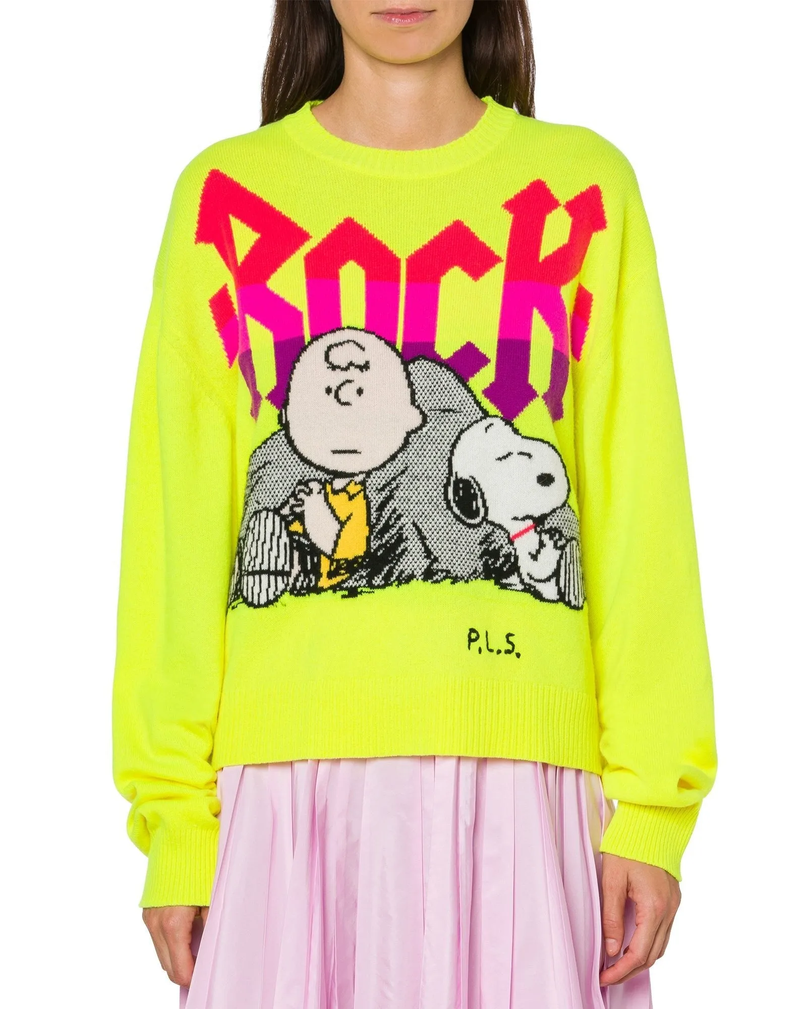 Maglione Rock Philosophy x Peanuts giallo