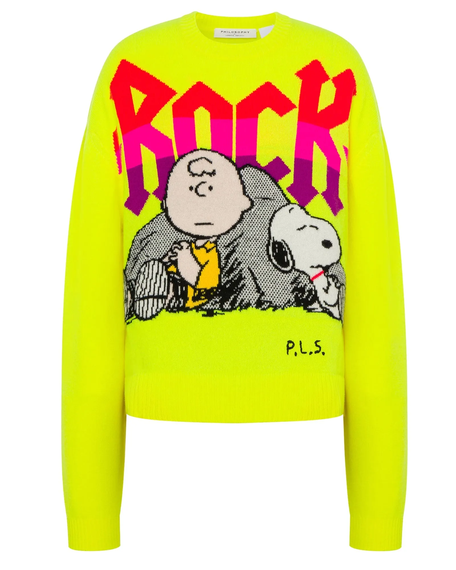 Maglione Rock Philosophy x Peanuts giallo