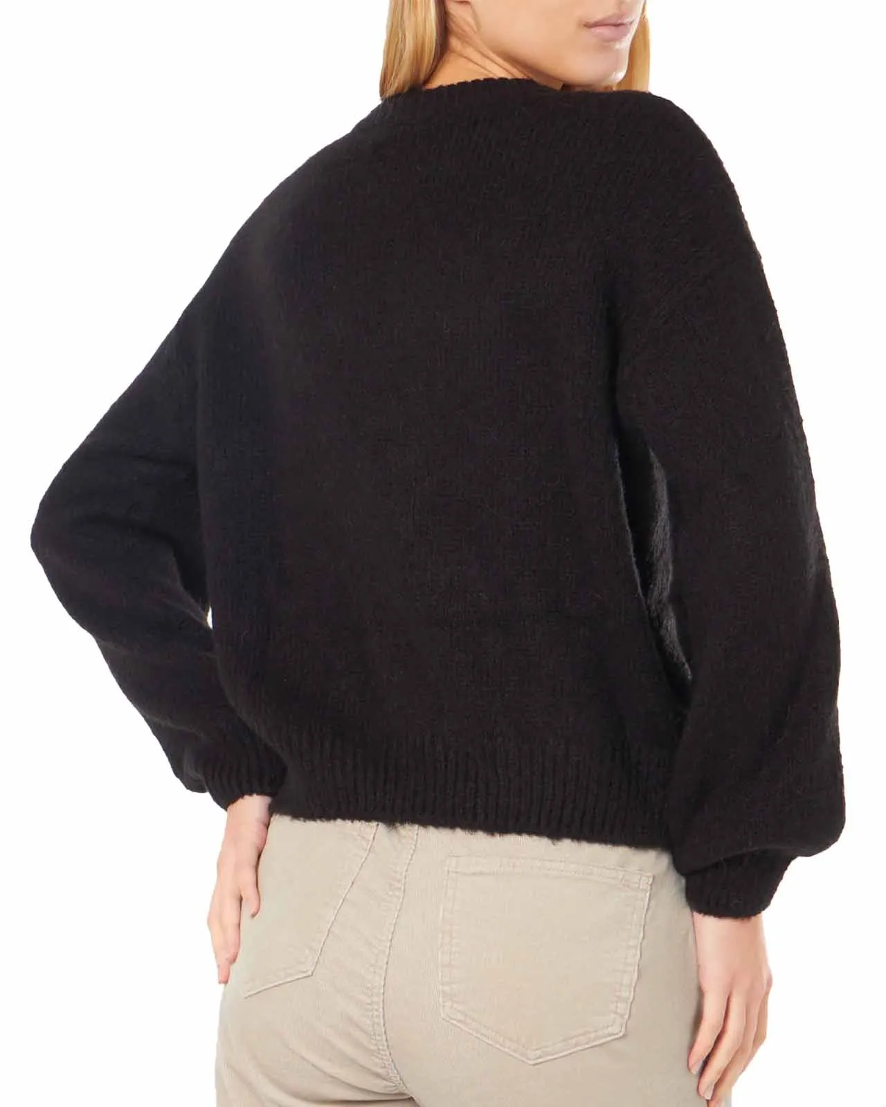 Maglione Somebody to Love nero cuori