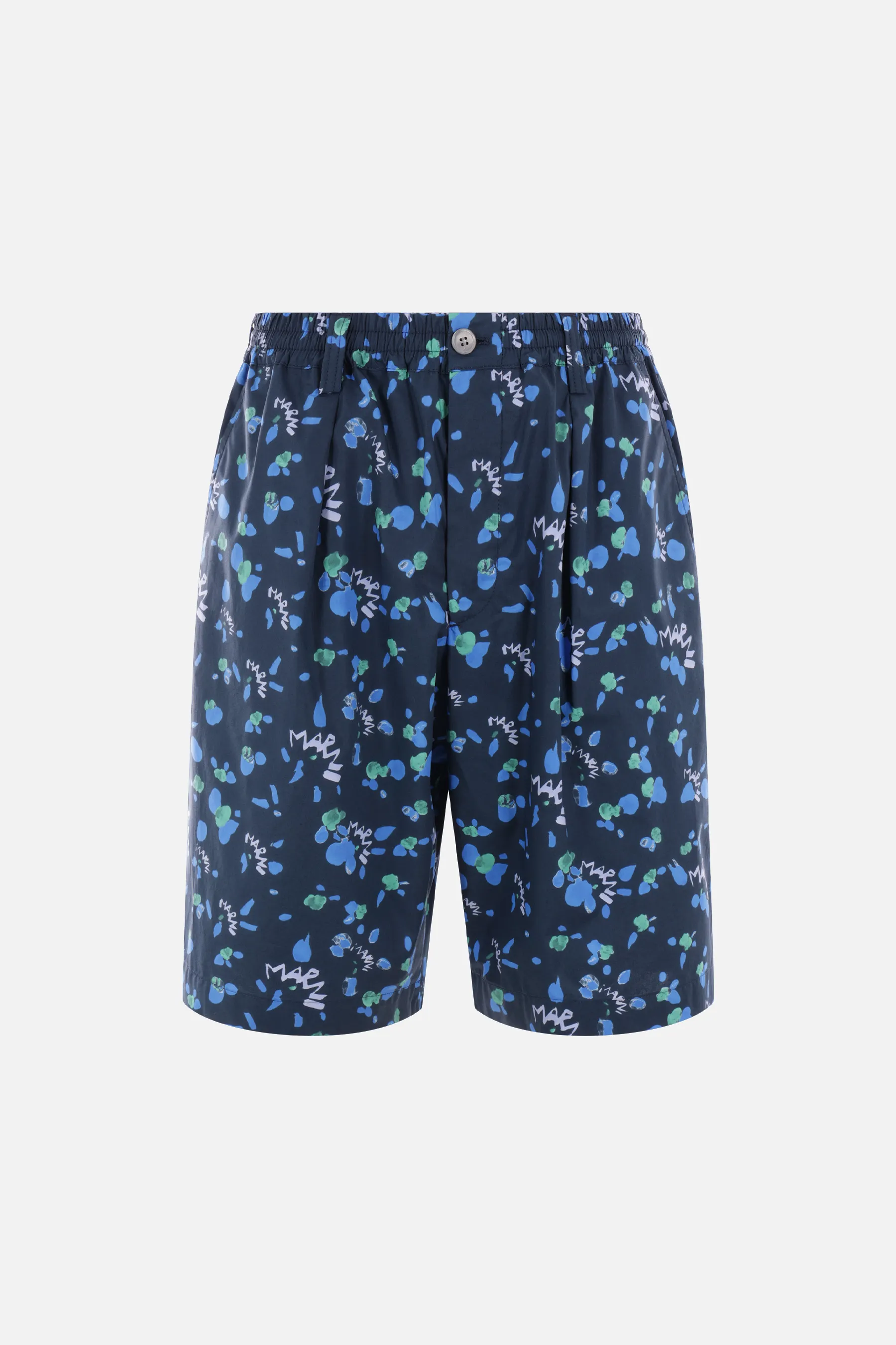 MARNI pantalone corto in popeline Marni Dripping