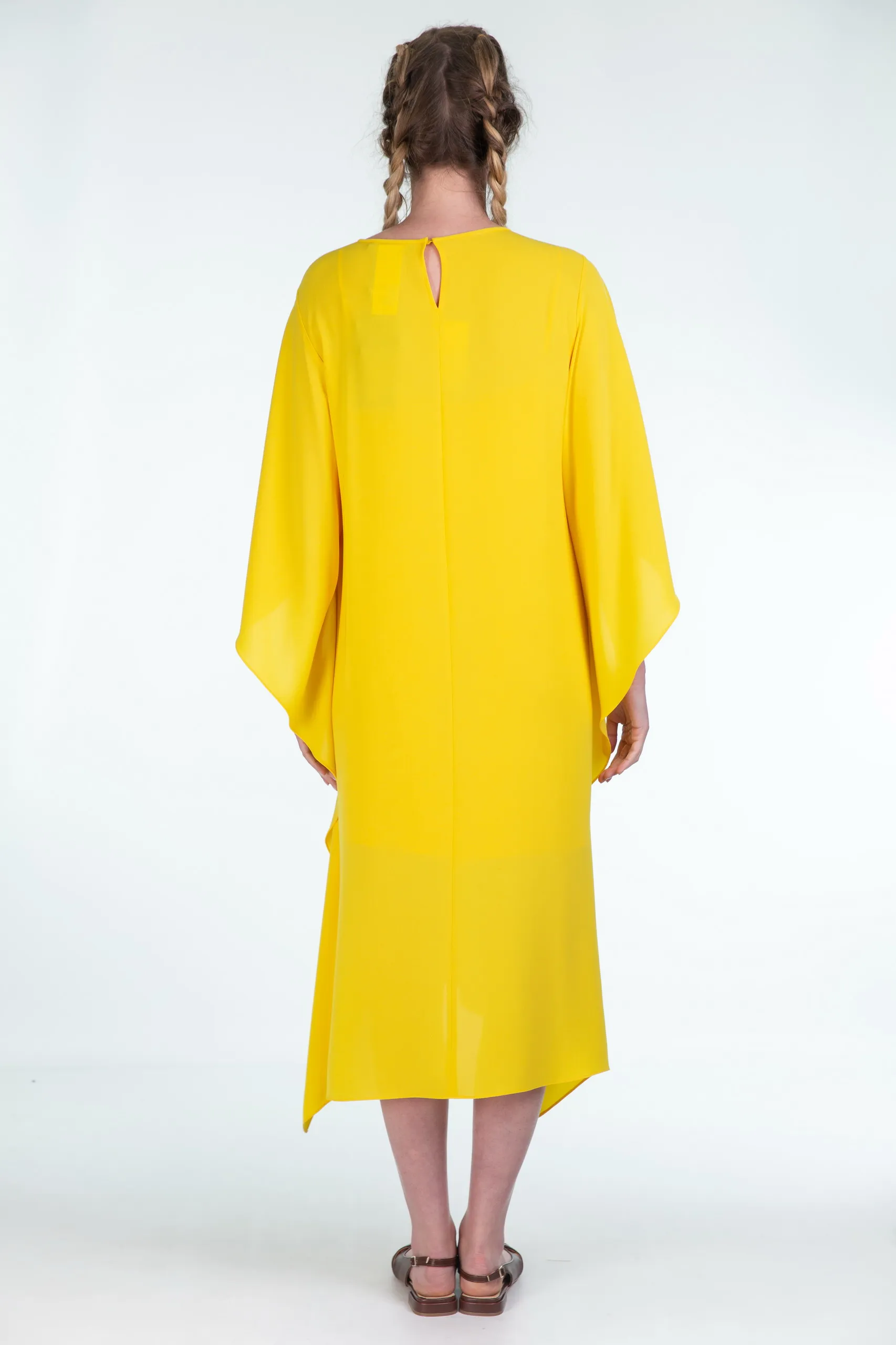 MAX MARA STUDIO  abito in cady con drappi OMBROSA