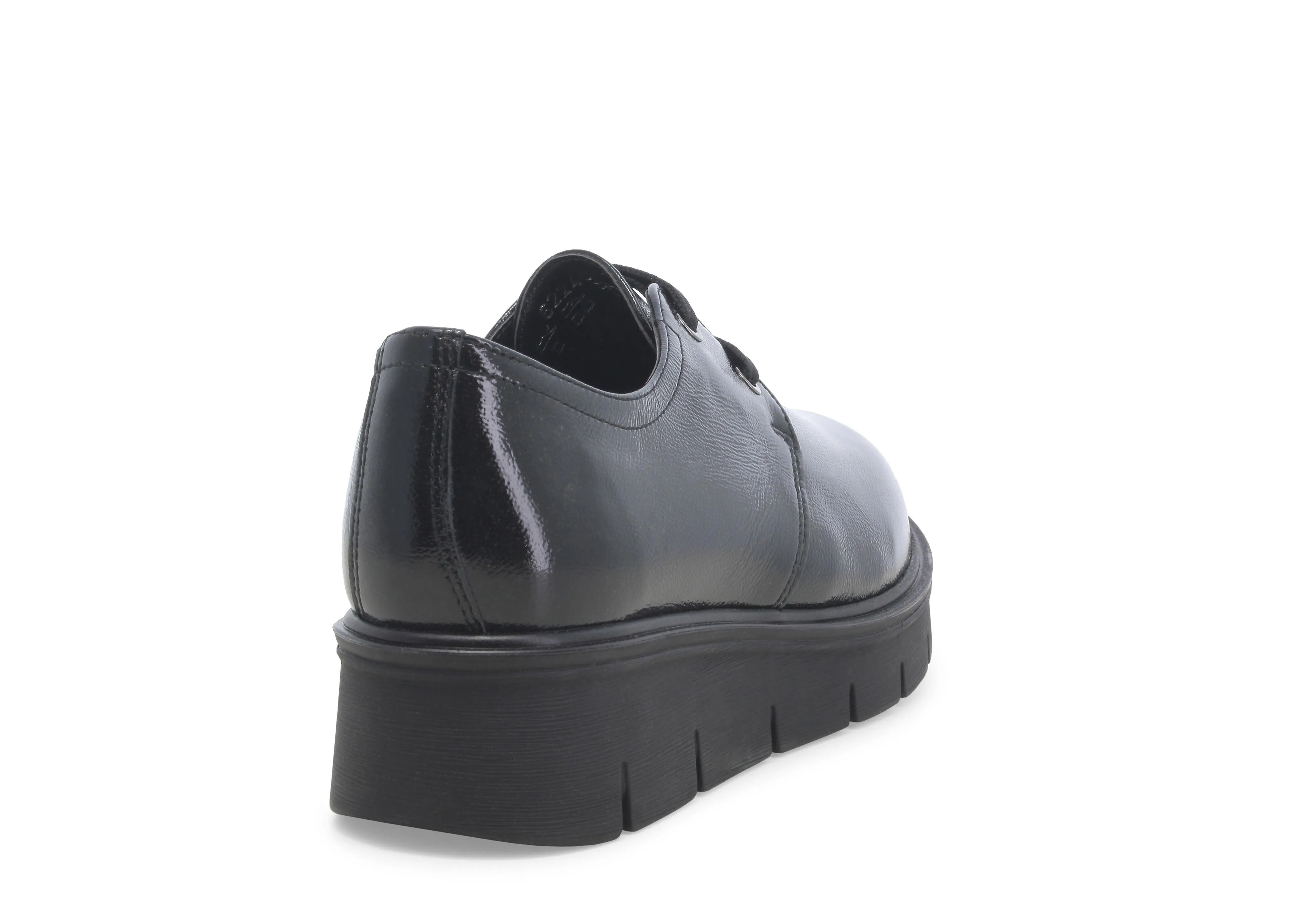 Melluso Donna Scarpe Stringate Invernali Zeppa Tomaia Vernice