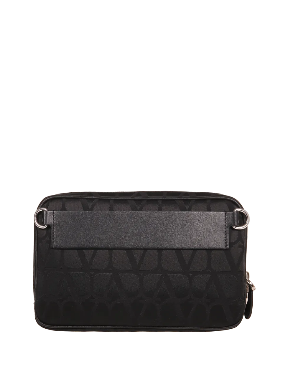 MEN VALENTINO GARAVANI BLACK POLYESTER CROSS BODY BAG