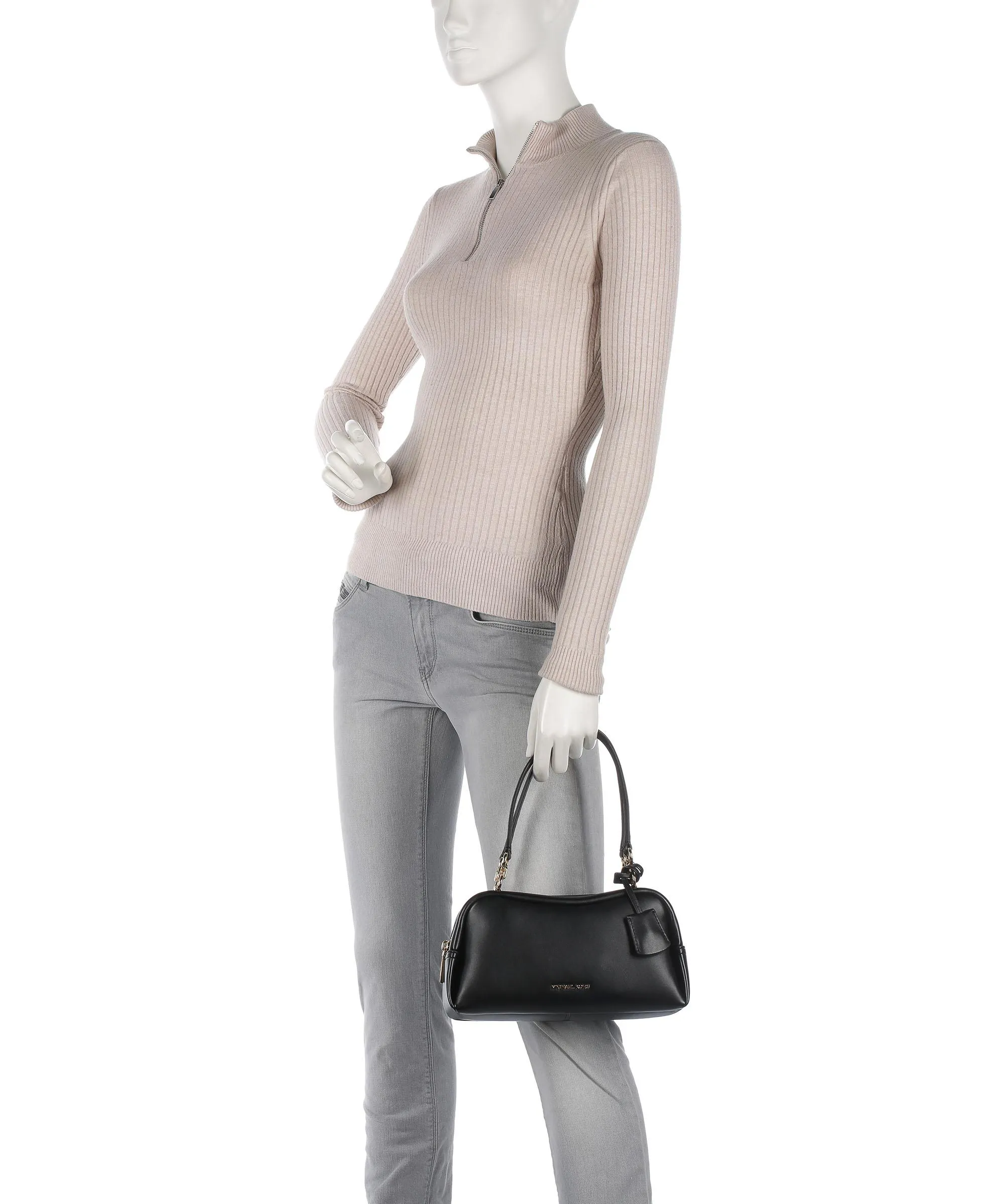 Michael Kors Cecily Borsa a mano pelle sintetica nero  