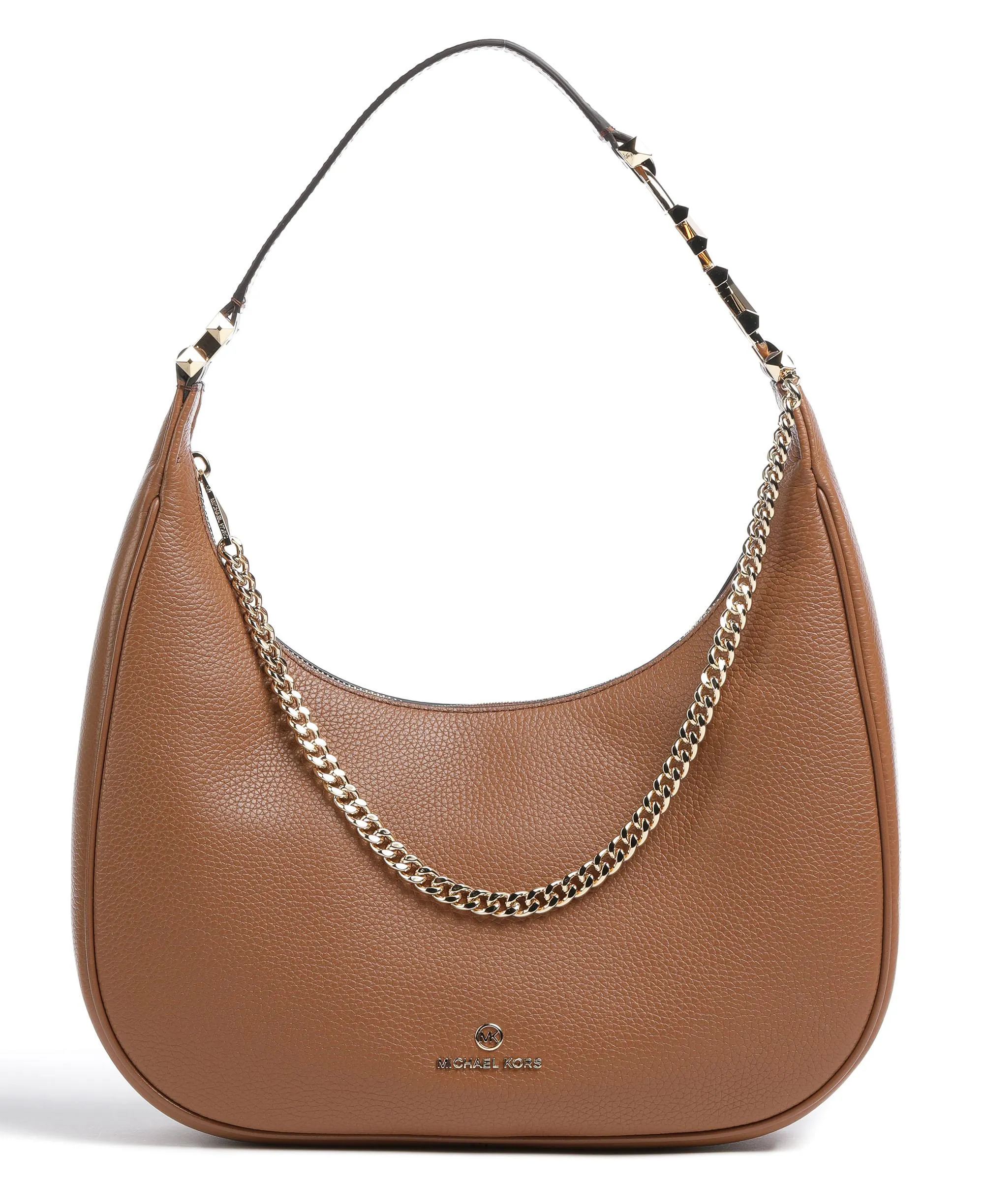  Michael Kors Piper Borsa hobo pelle di vacchetta grana marrone  