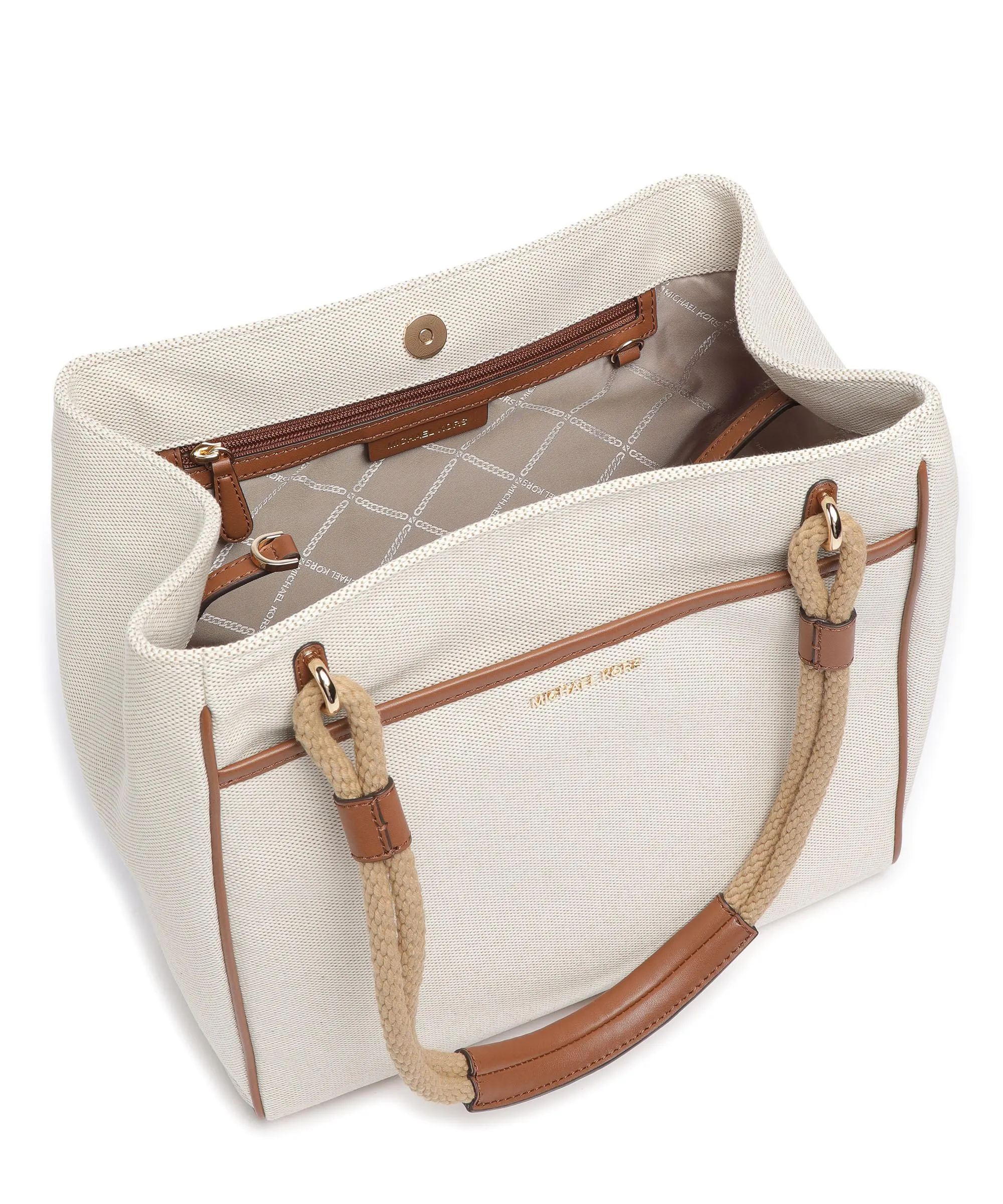  Michael Kors Talia Borsa shopper cotone avorio  
