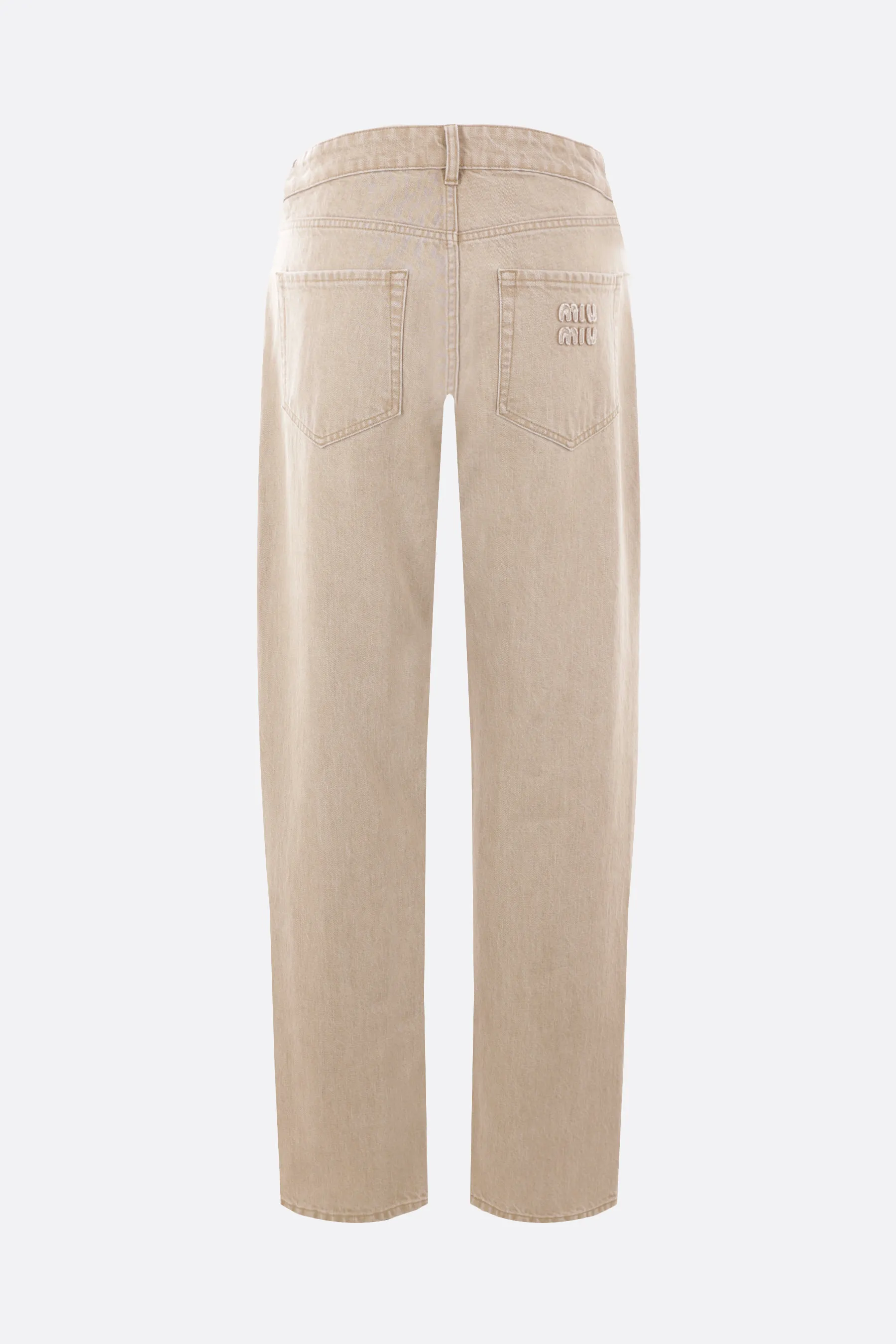  MIU MIU jeans a gamba dritta in denim 