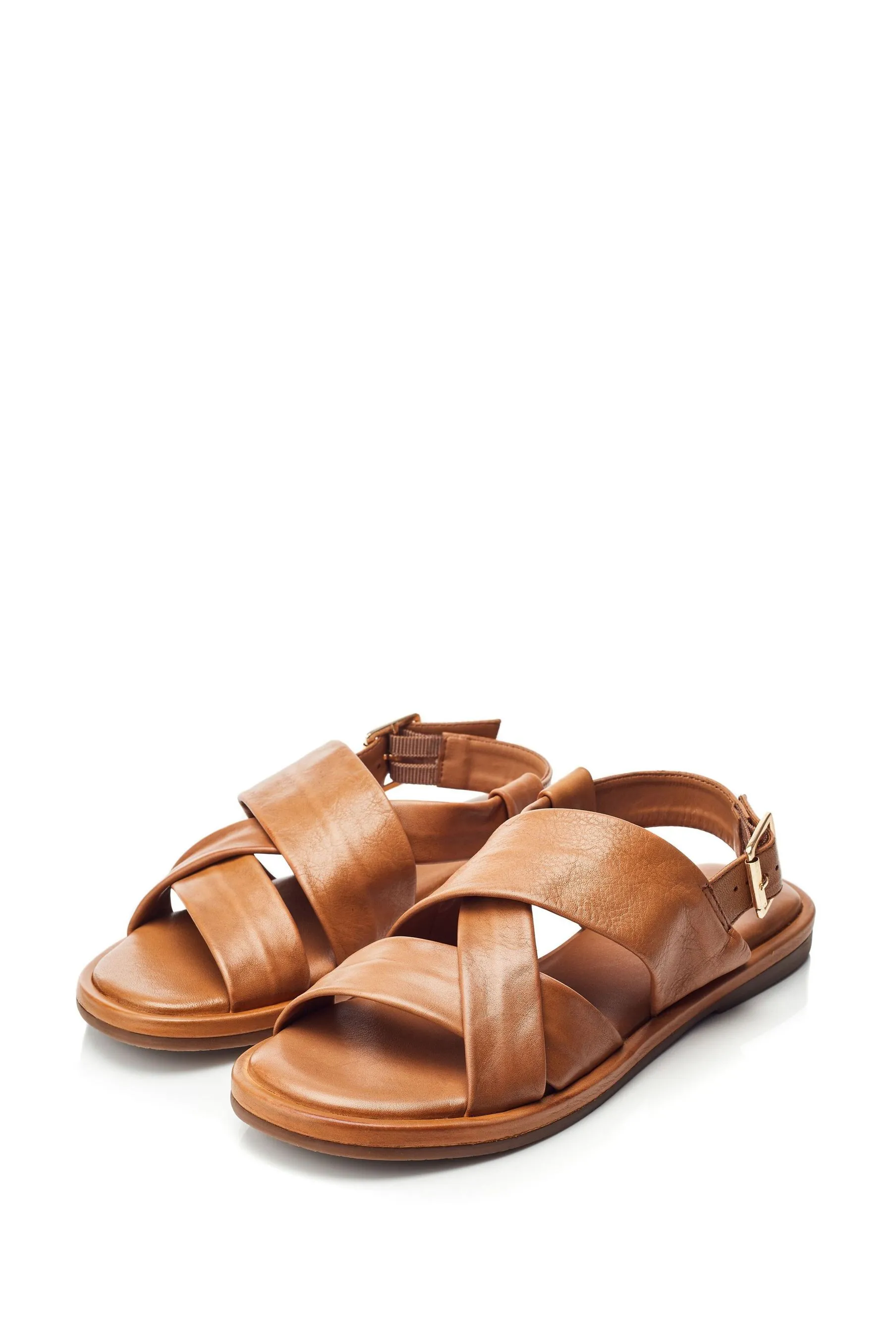 Moda in Pelle Naturale - SH Garda - Sandali con cinturino posteriore e cinturino avvolgente