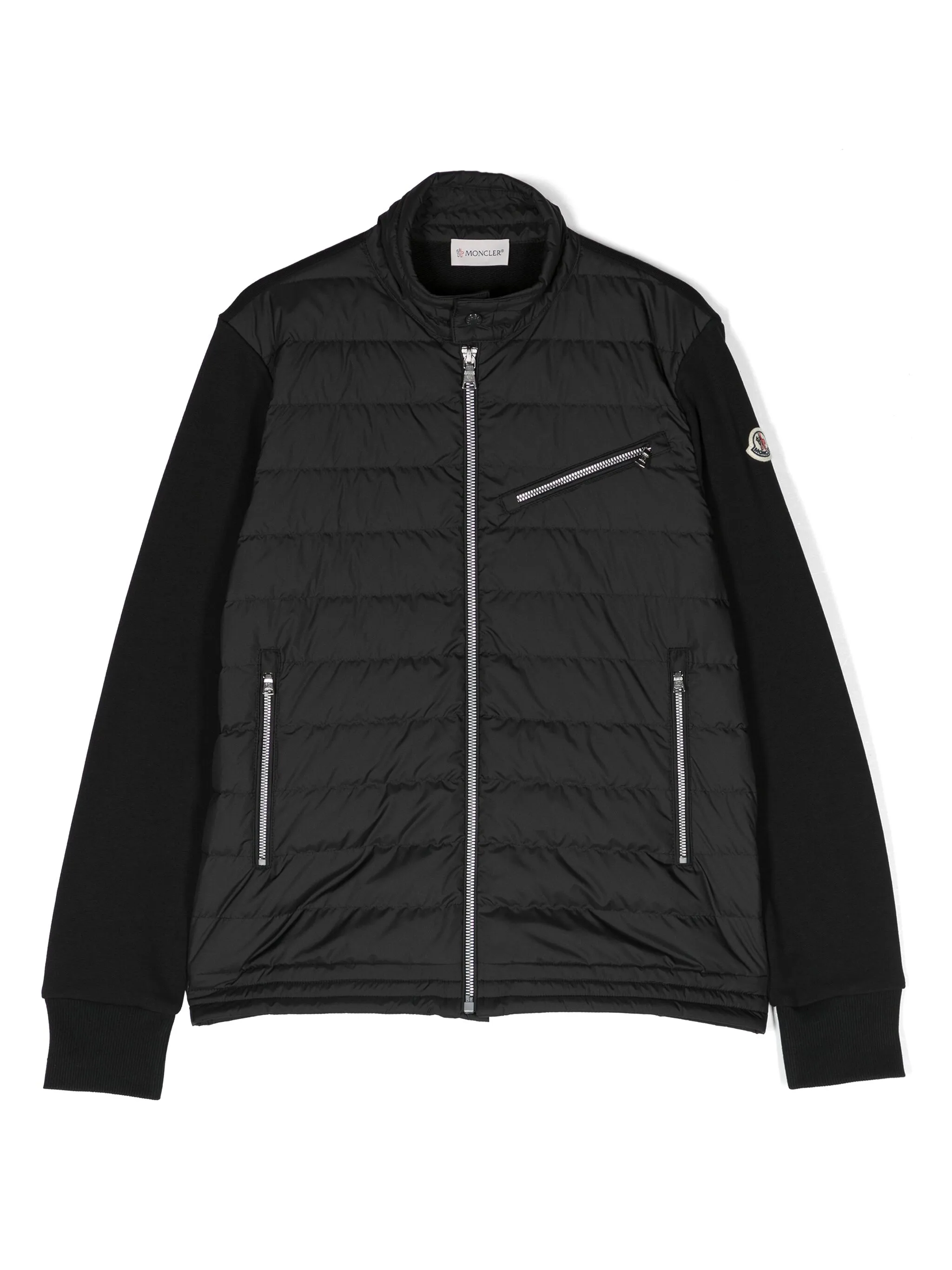 MONCLER KIDS piumino in jersey e nylon