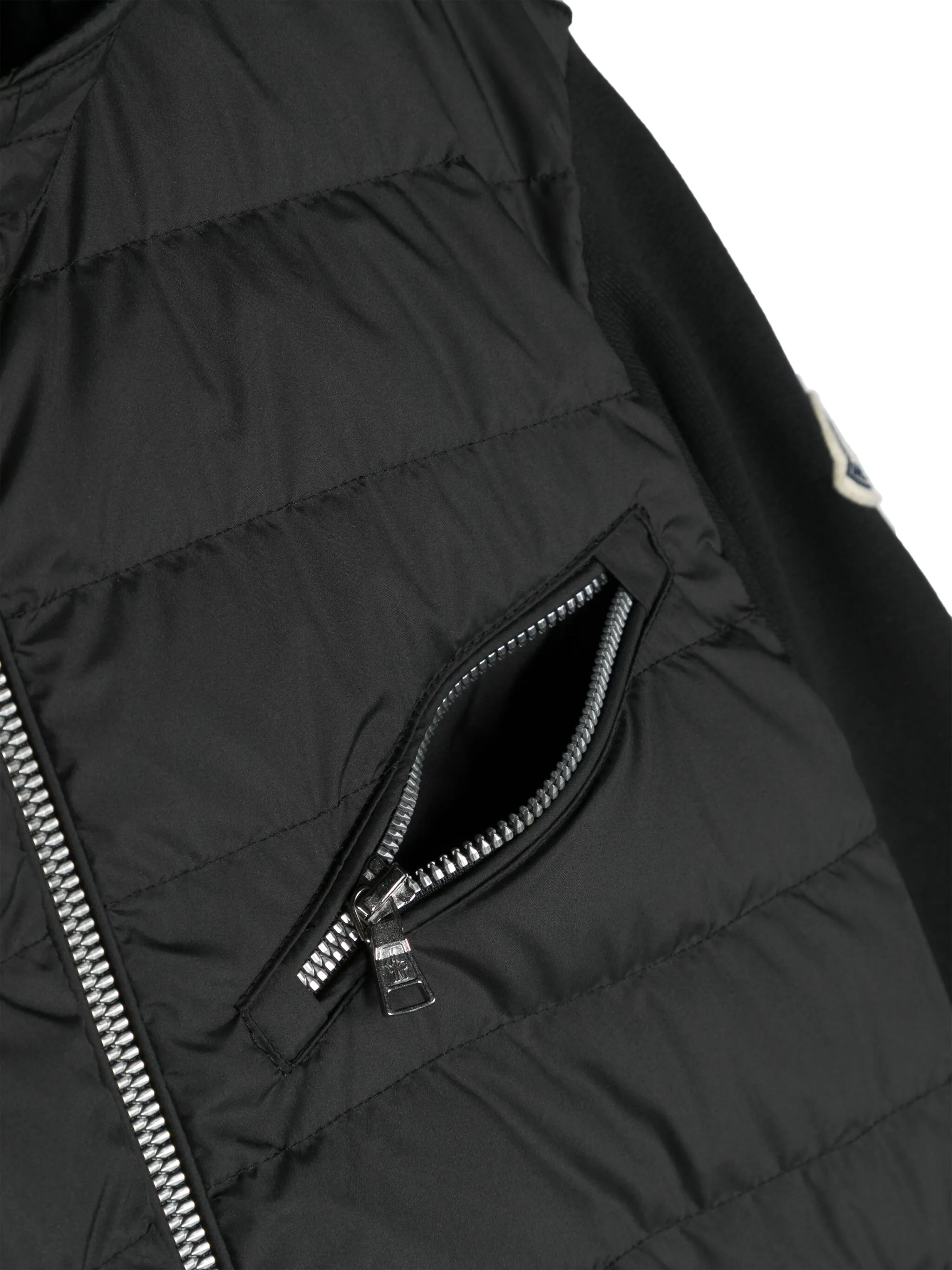 MONCLER KIDS piumino in jersey e nylon