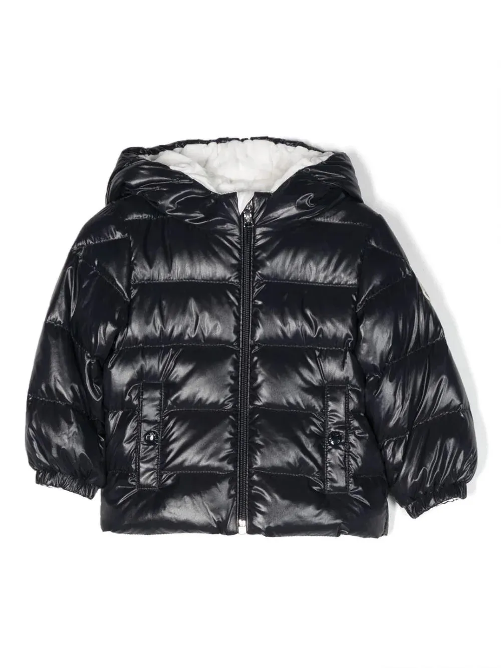 MONCLER KIDS piumino Salzman in nylon lucido