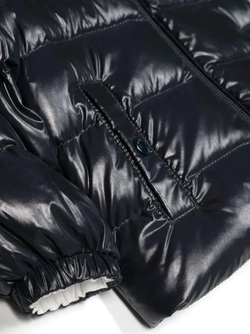 MONCLER KIDS piumino Salzman in nylon lucido