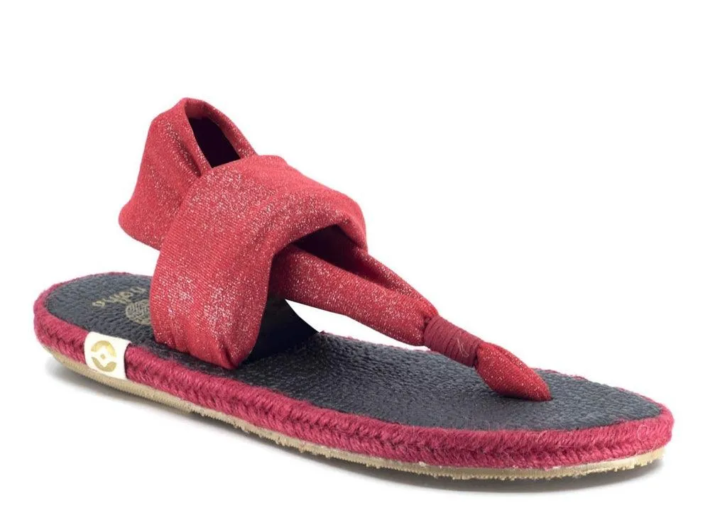 NALHO Ganika Glitter Sandalo Monocolor Red NA.0009