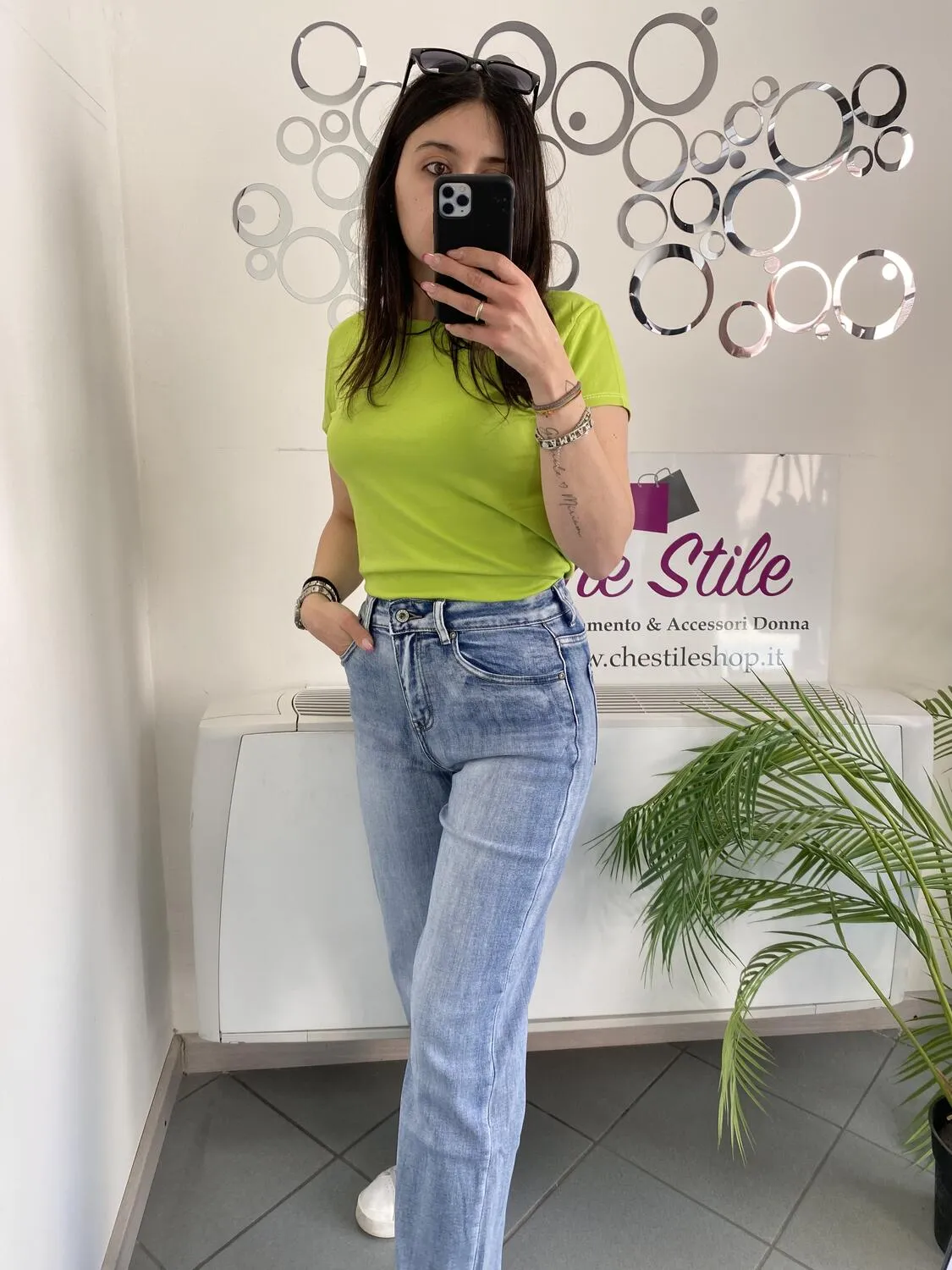 NEW Jeans sigaretta chiaro taglio vivo