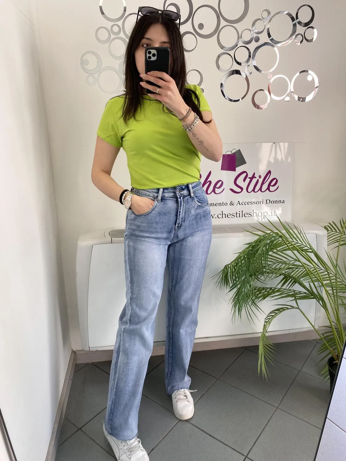 NEW Jeans sigaretta chiaro taglio vivo