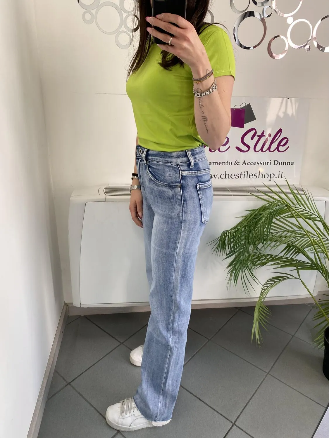 NEW Jeans sigaretta chiaro taglio vivo