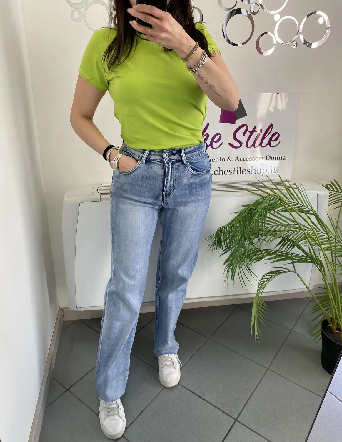 NEW Jeans sigaretta chiaro taglio vivo