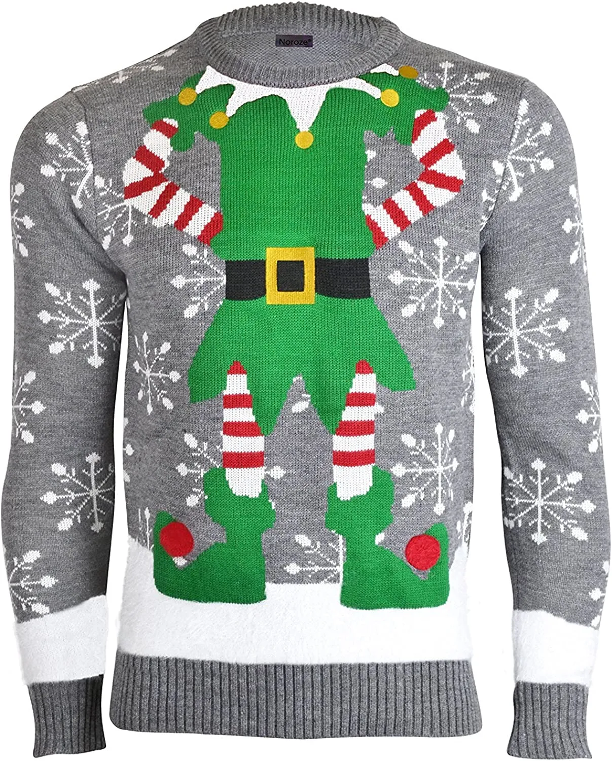 NOROZE, Maglione Natalizio Spiritoso Lavorato a Maglia, Unisex