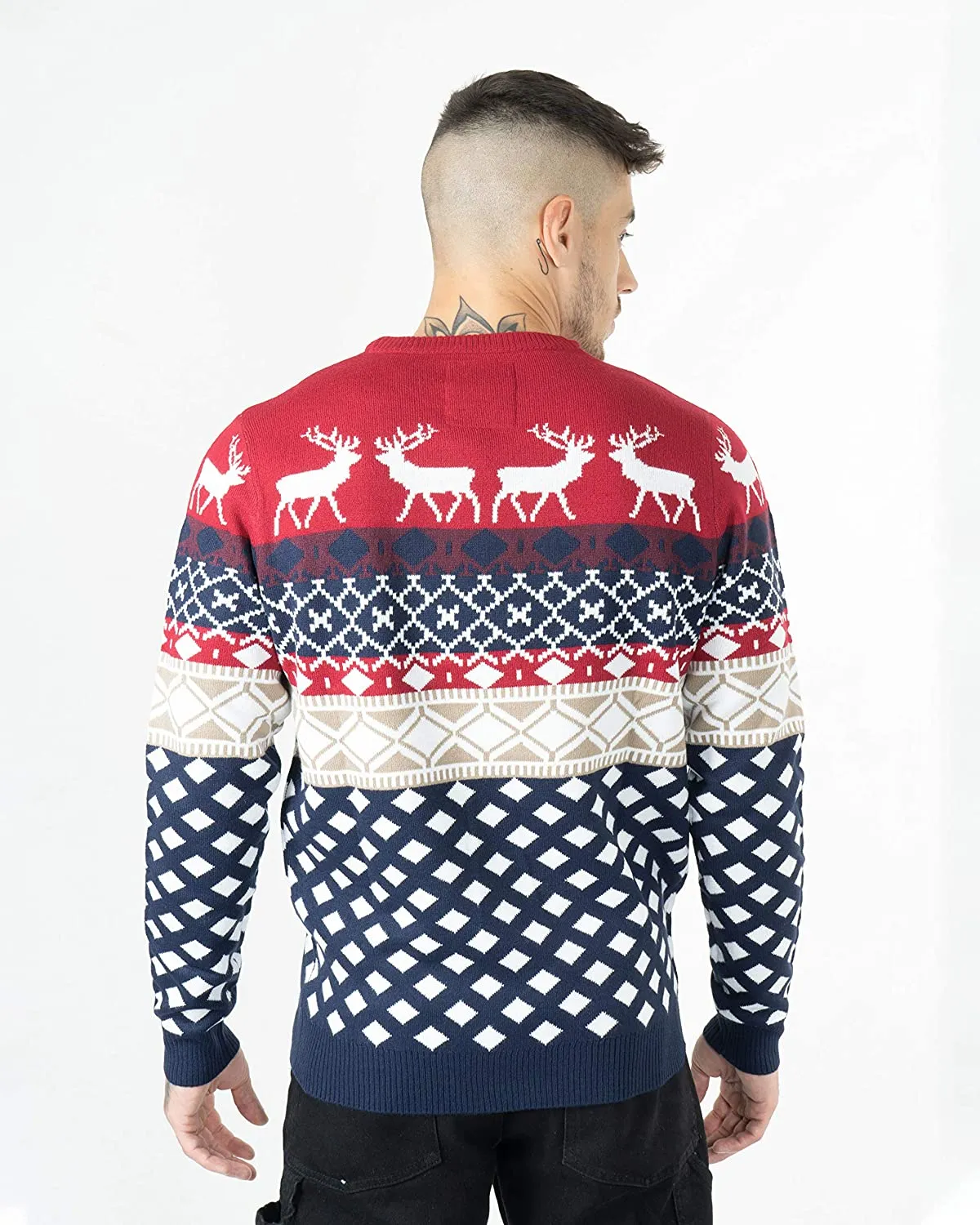 NOROZE, Maglione Natalizio Spiritoso Lavorato a Maglia, Unisex