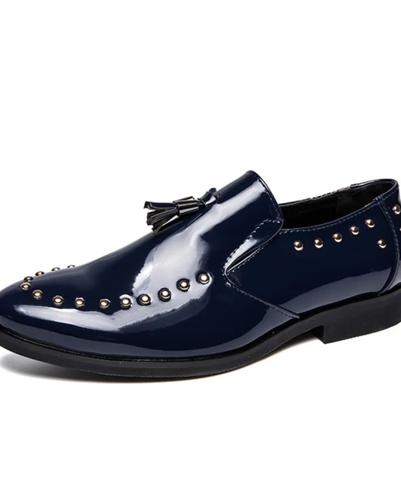 Novità Primavera Moda Rivetto Nappa A Punta Oxford Scarpe Da Guida Per Gli Uomini Abito Da Ballo Di Nozze Calzature Formali Zapa
