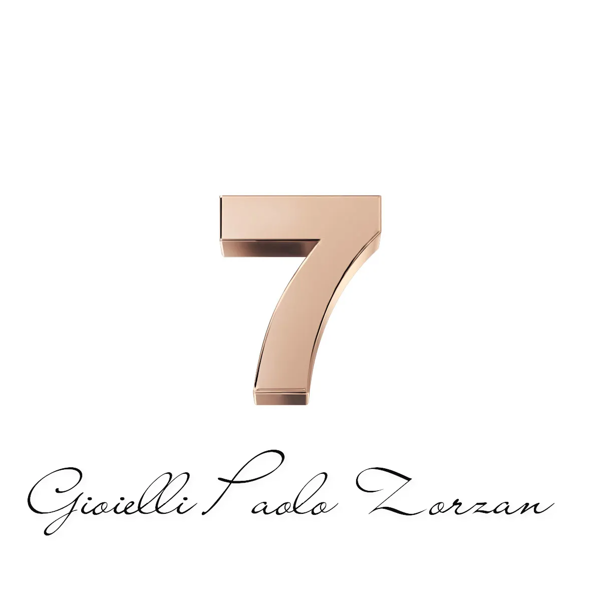 Numero 7 in oro rosa Elements DonnaOro Ref. DCHF3332N7