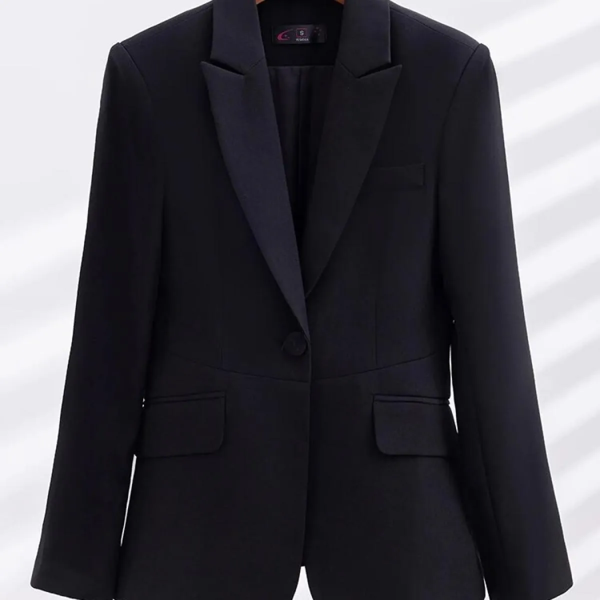 Nuovo arrivo nero rosso donna blazer ufficio donna business abbigliamento da lavoro giacca femminile manica lunga bottone singol