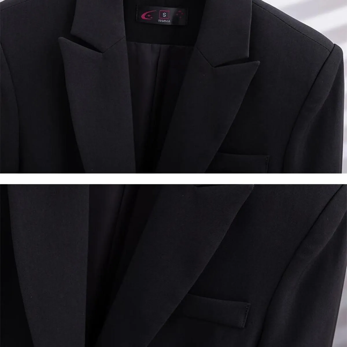 Nuovo arrivo nero rosso donna blazer ufficio donna business abbigliamento da lavoro giacca femminile manica lunga bottone singol