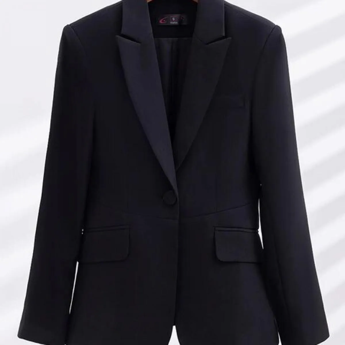 Nuovo arrivo nero rosso donna blazer ufficio donna business abbigliamento da lavoro giacca femminile manica lunga bottone singol