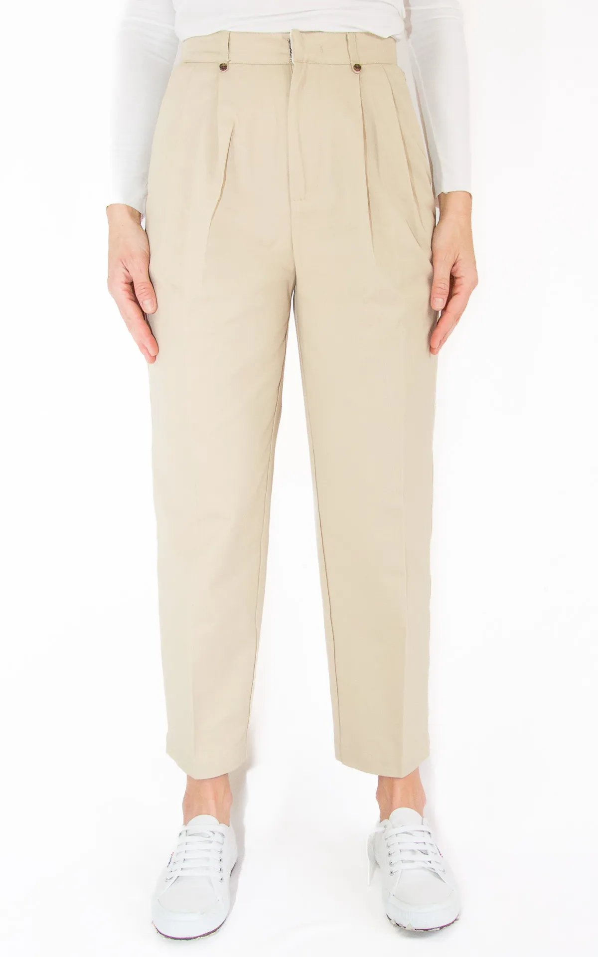 Off-On – pantalone sigaretta – beige