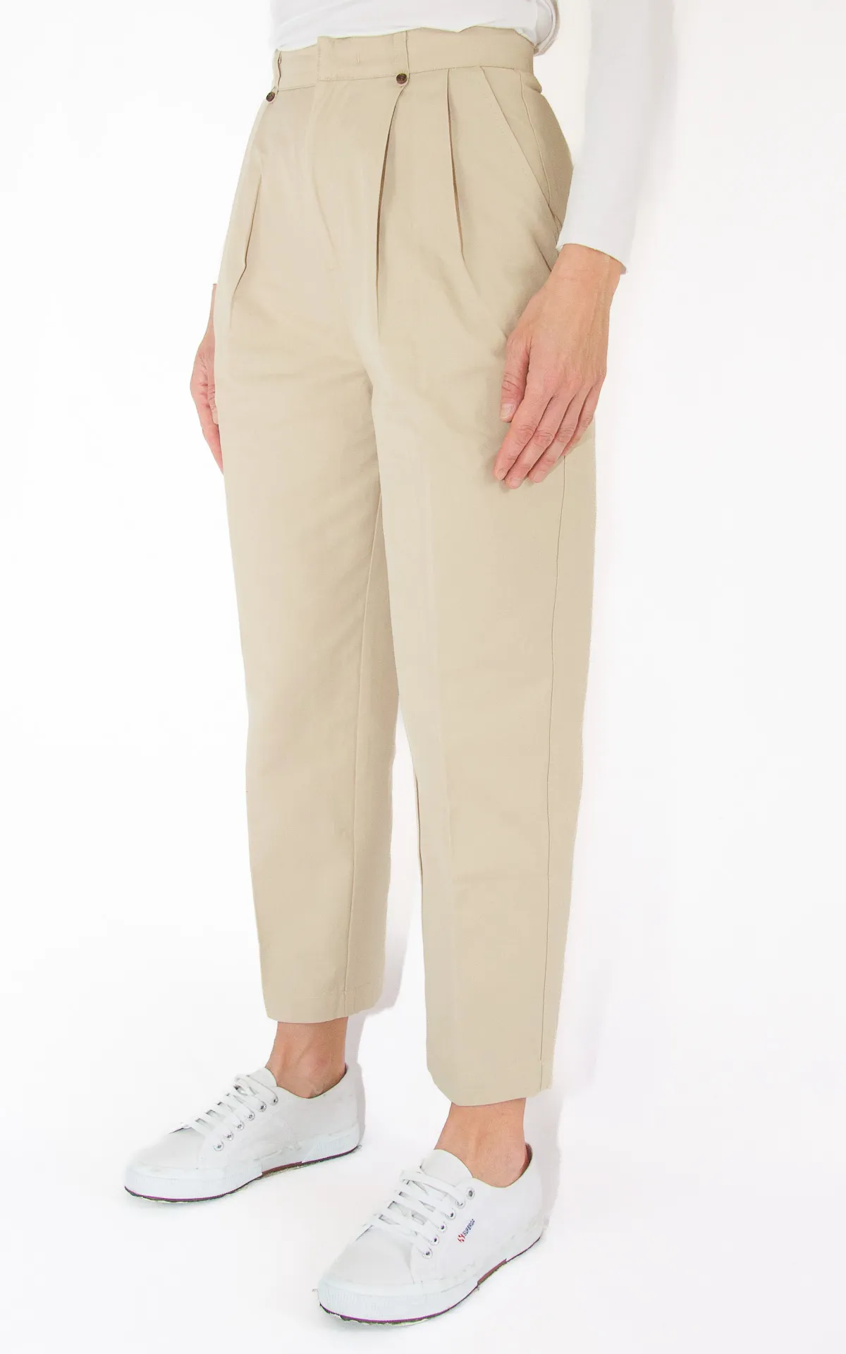 Off-On – pantalone sigaretta – beige