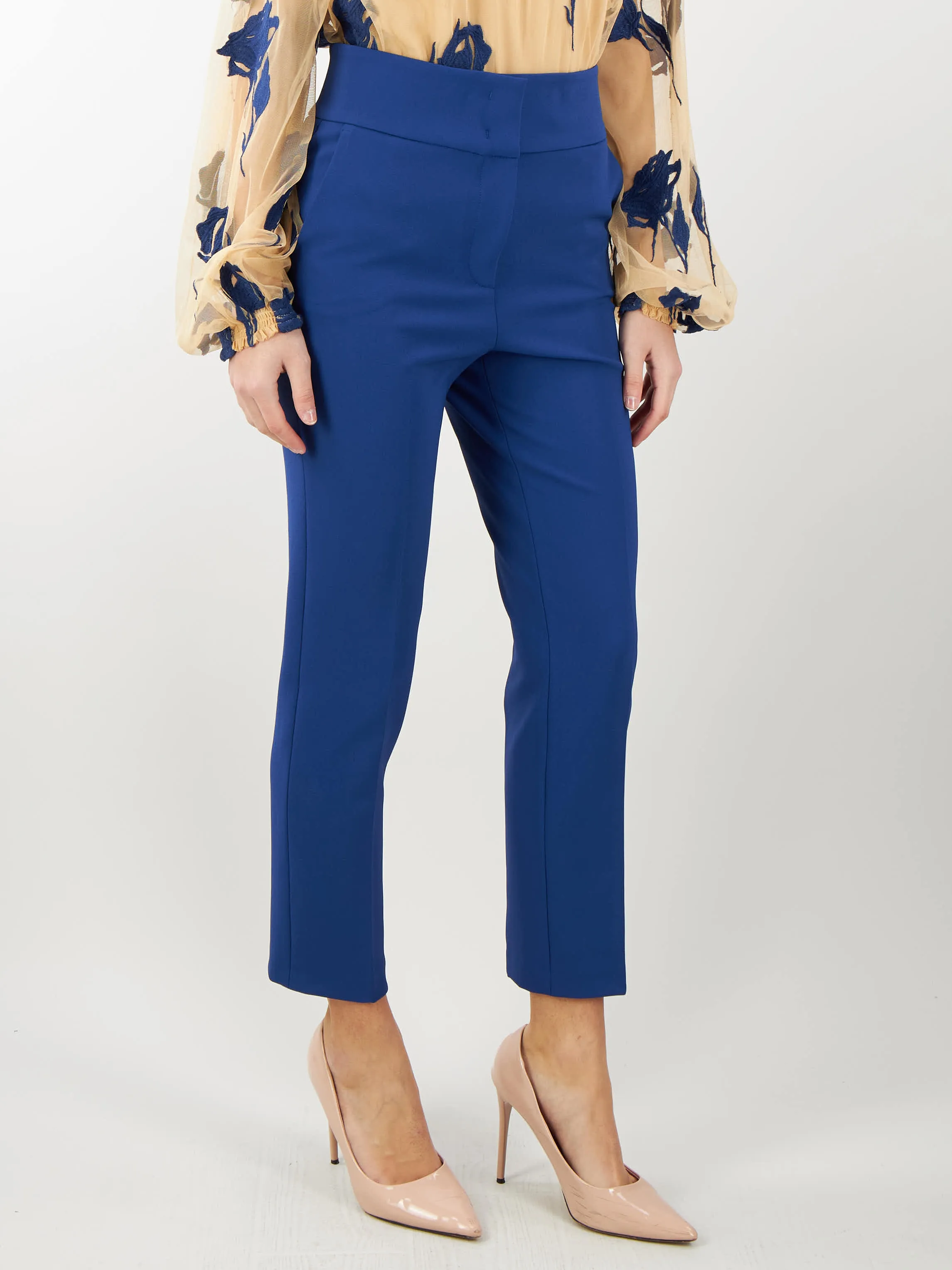 Pantalone a sigaretta in crèpe stretch Blugirl by Bluemarine