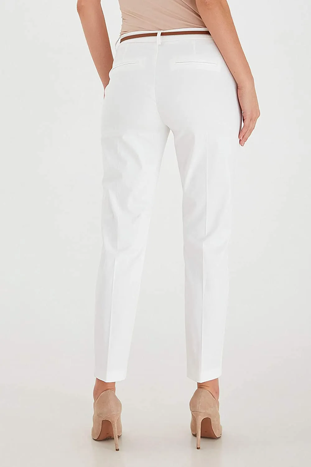 Pantalone Donna bianco regular fit